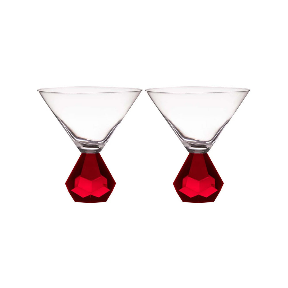 Set 2 pahare pentru Martini, Zhara Ruby - COOKSHOP SPECIALS