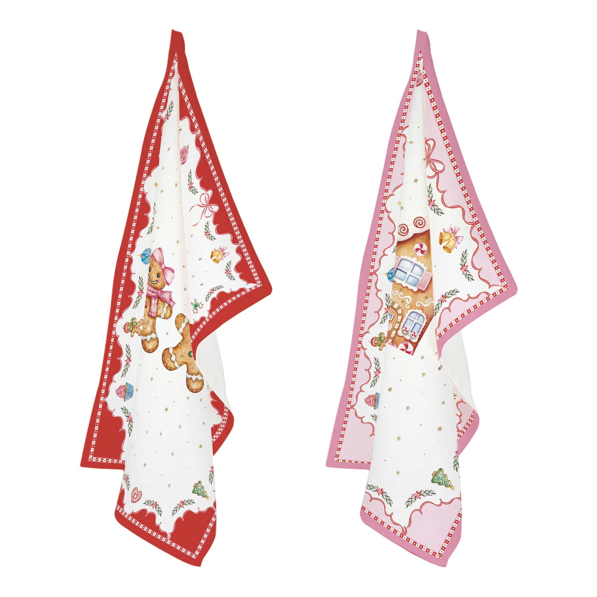 Set 2 prosoape de bucatarie, 70x50 cm, Sweet Christmas - COOKSHOP SPECIALS