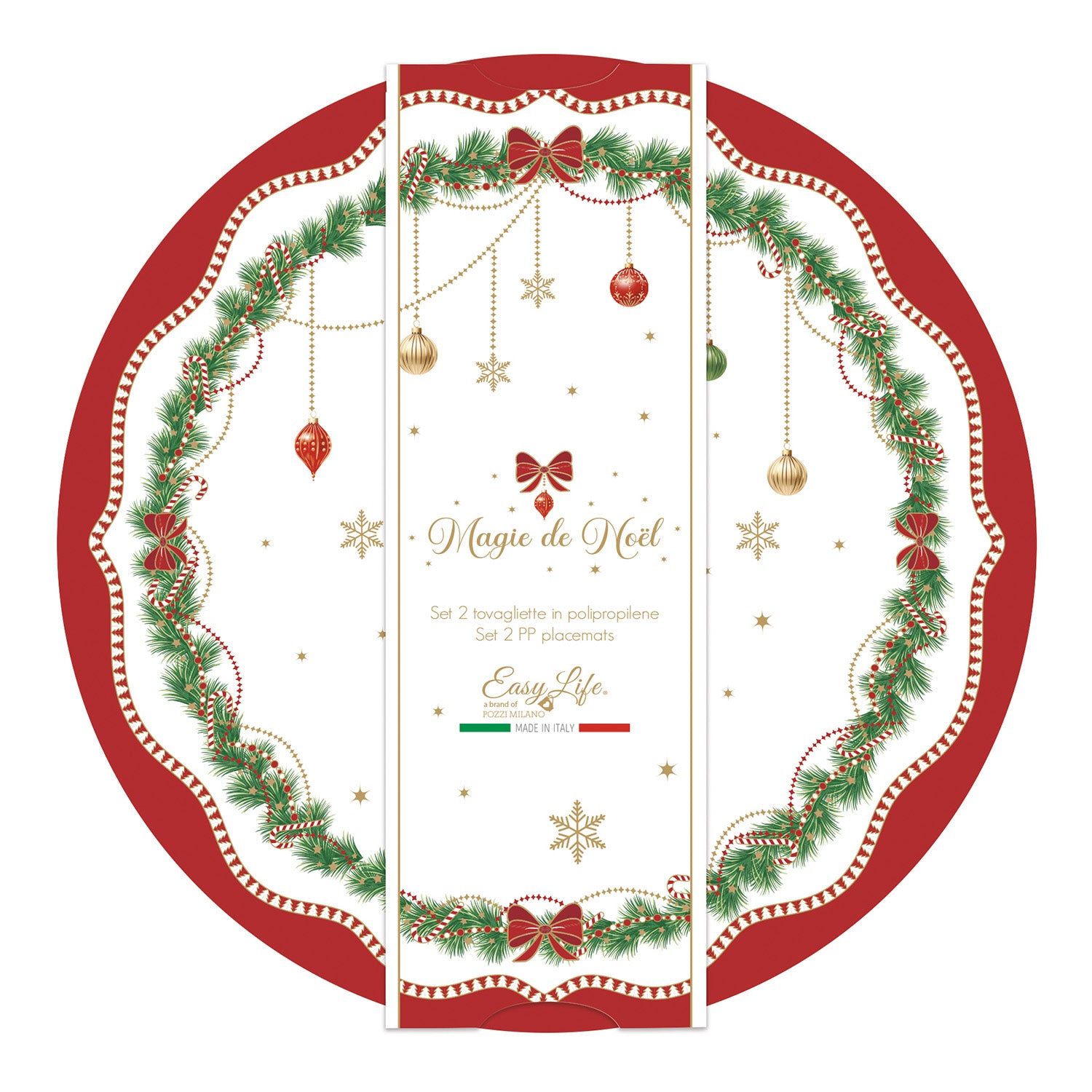 Set 2 suporturi pentru farfurie, Magie de Noel - SIMONA'S COOKSHOP - Image 1