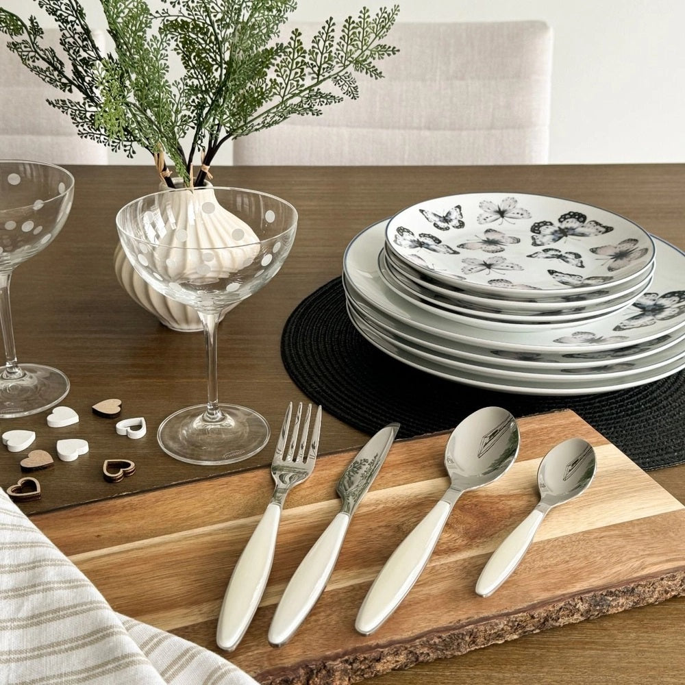 Set tacamuri 24 de piese, alb, Feeling - GUZZINI - Image 2