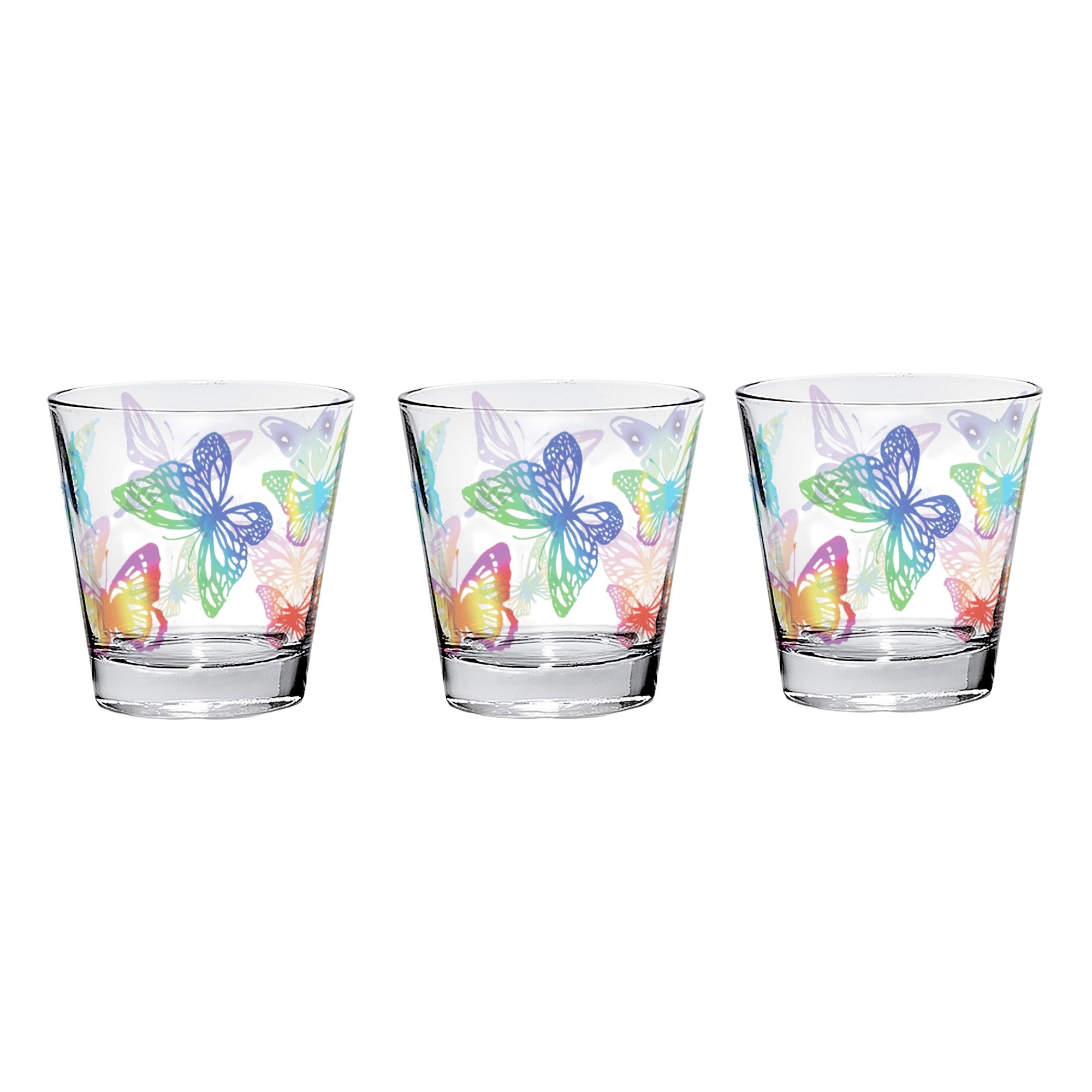 Set 3 pahare pentru apa, 250 ml, Farfalle - SIMONA'S COOKSHOP