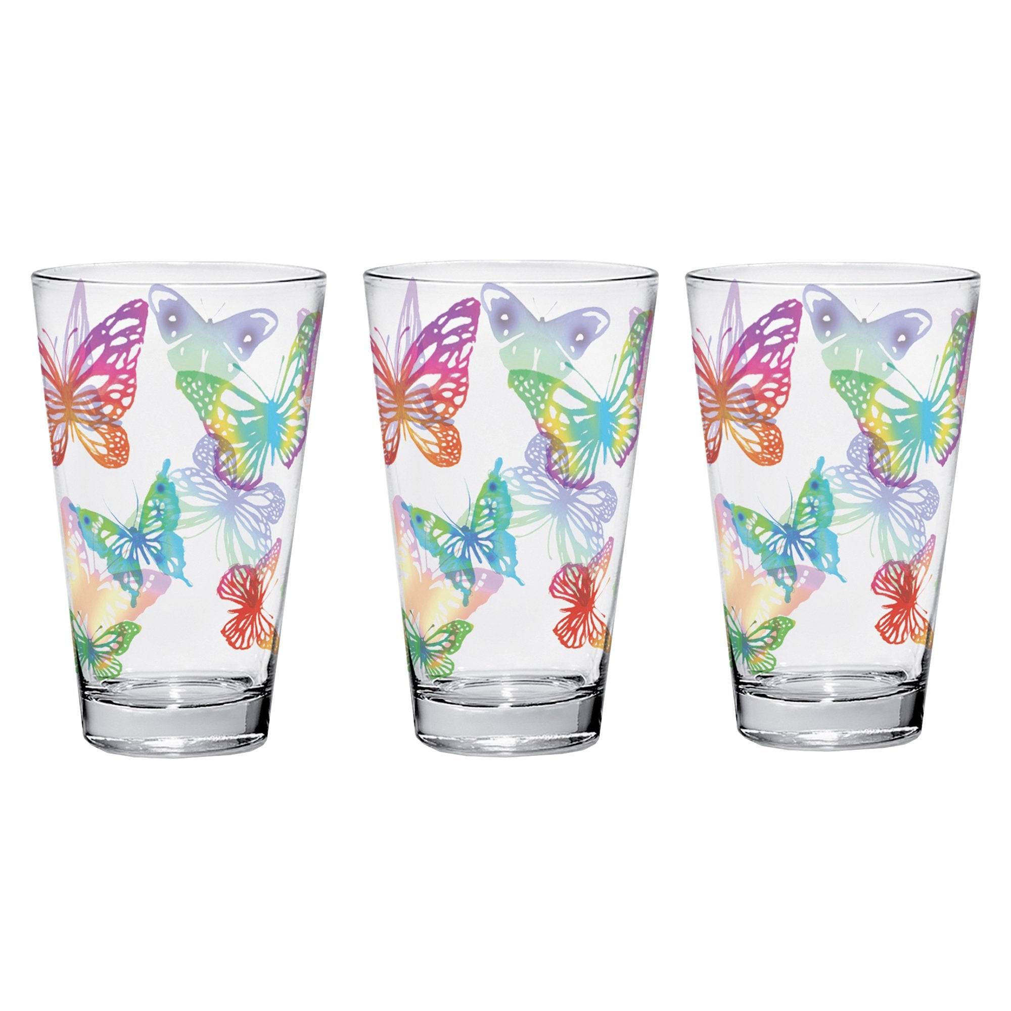 Set 3 pahare pentru apa, 310 ml, Farfalle - SIMONA'S COOKSHOP