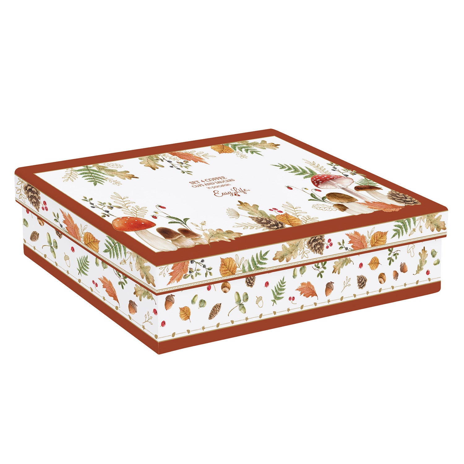 Set 4 cesti pentru espresso si fafurii, 100 ml, Forest Breeze - SIMONA'S COOKSHOP - Image 3