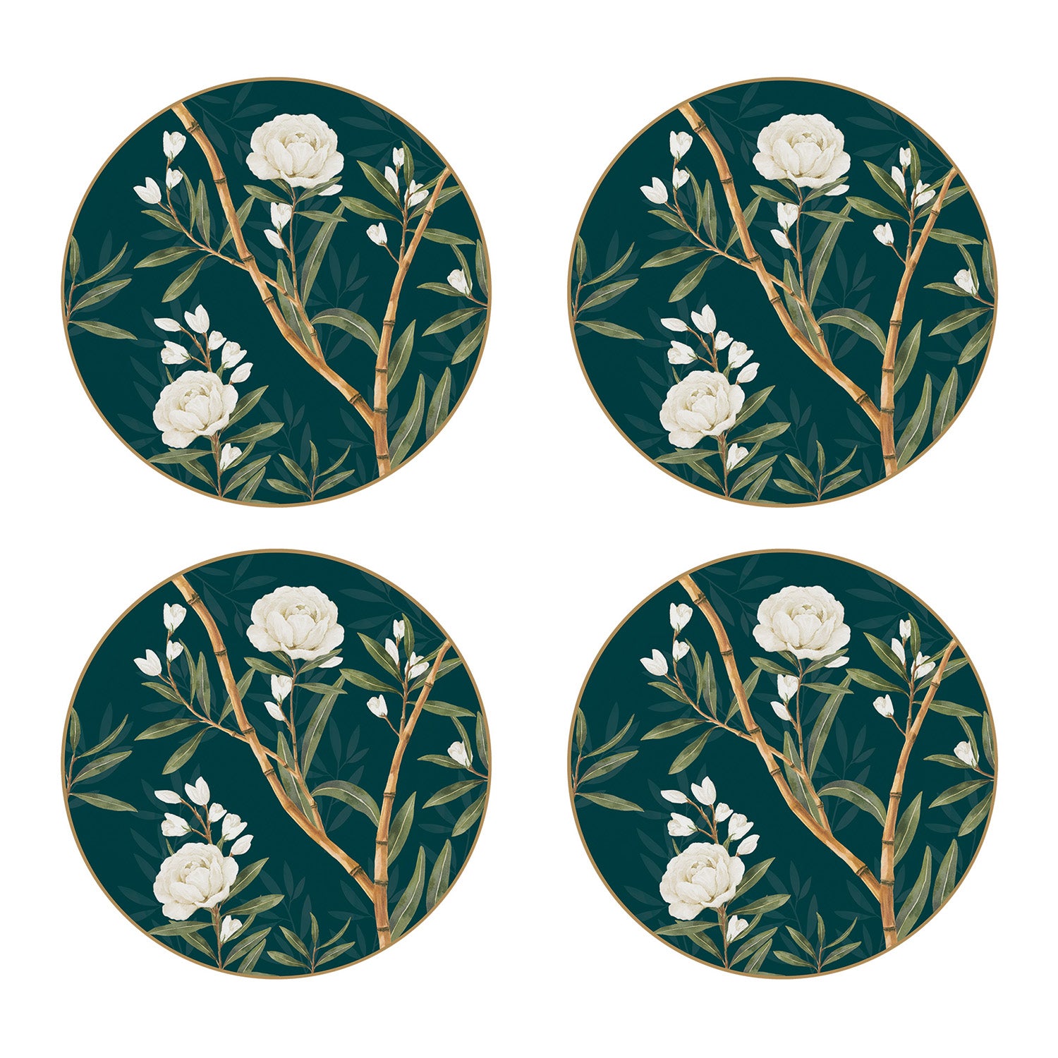 Set 4 farfurii pentru desert, 19 cm, Royal Peonies - COOKSHOP SPECIALS