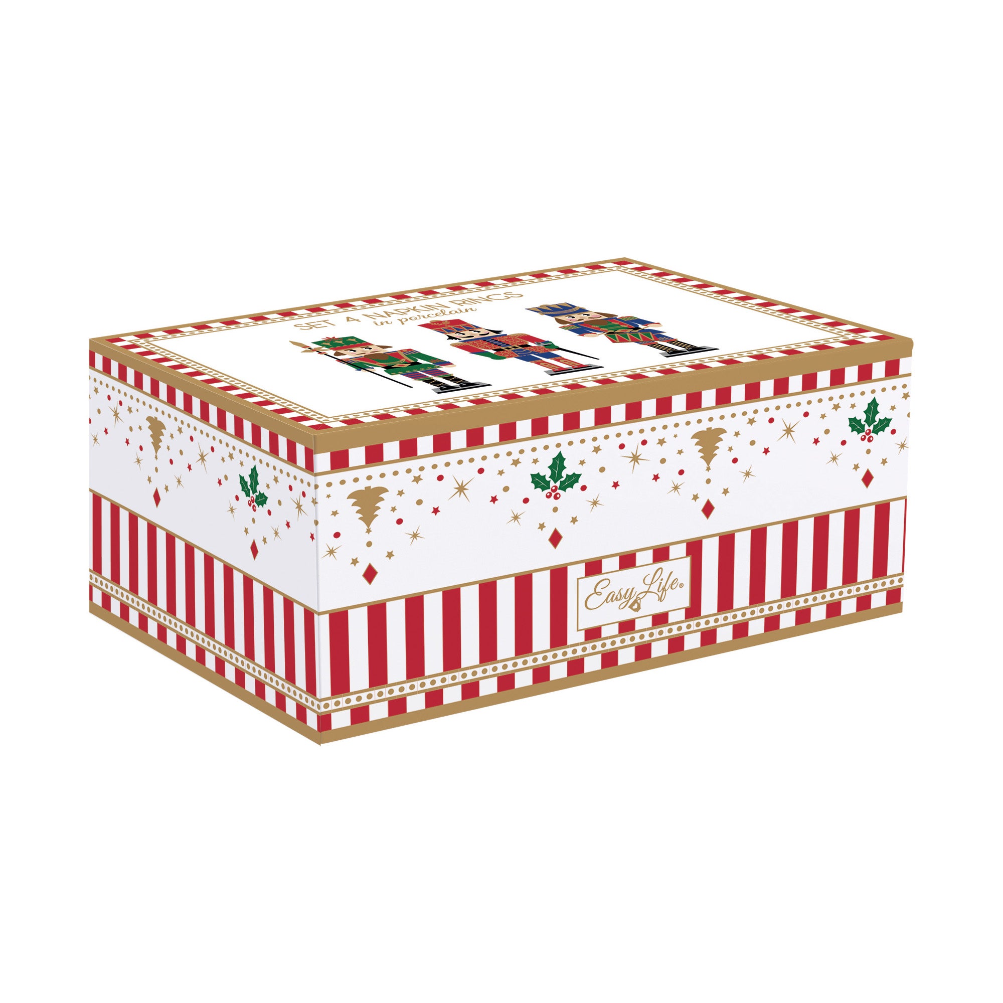 Set 4 inele pentru servet din portelan, 4.5 cm, Nutcracker - SIMONA'S COOKSHOP - Image 2