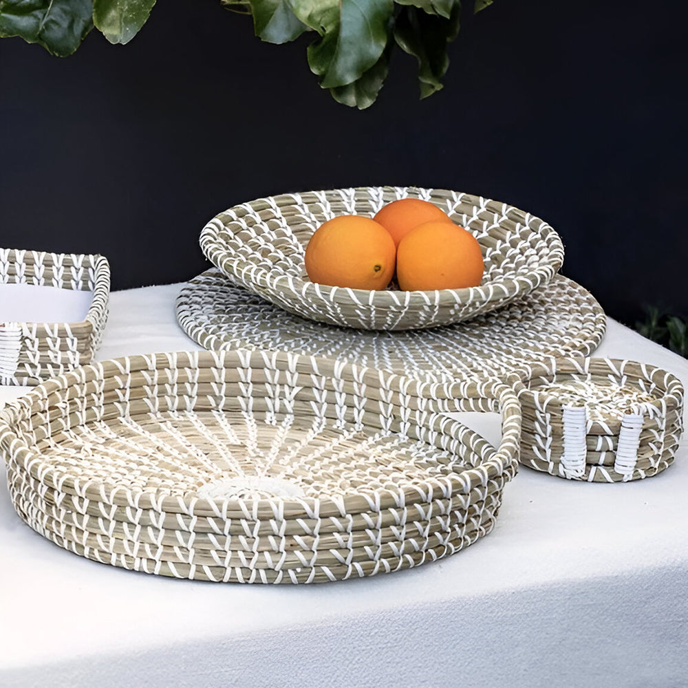 Set 4 suporturi rotunde impletite - SIMONA'S COOKSHOP - Image 1