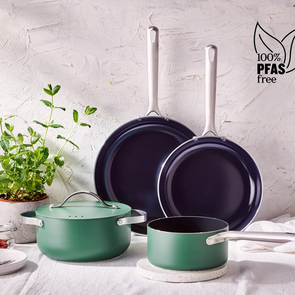 Set 4 vase pentru gatit, verde, Mobi  - BEKA