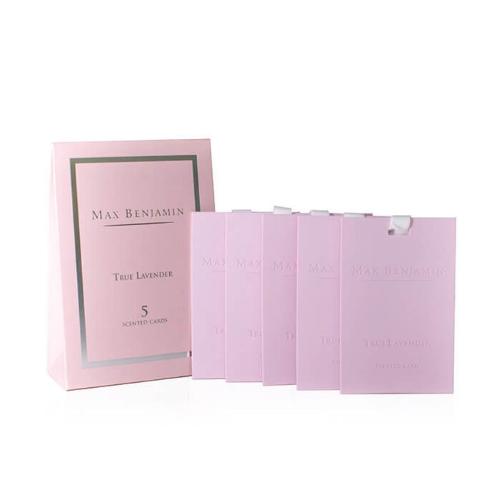 Set 5 carduri parfumate, True Lavender, Classic - MAX BENJAMIN