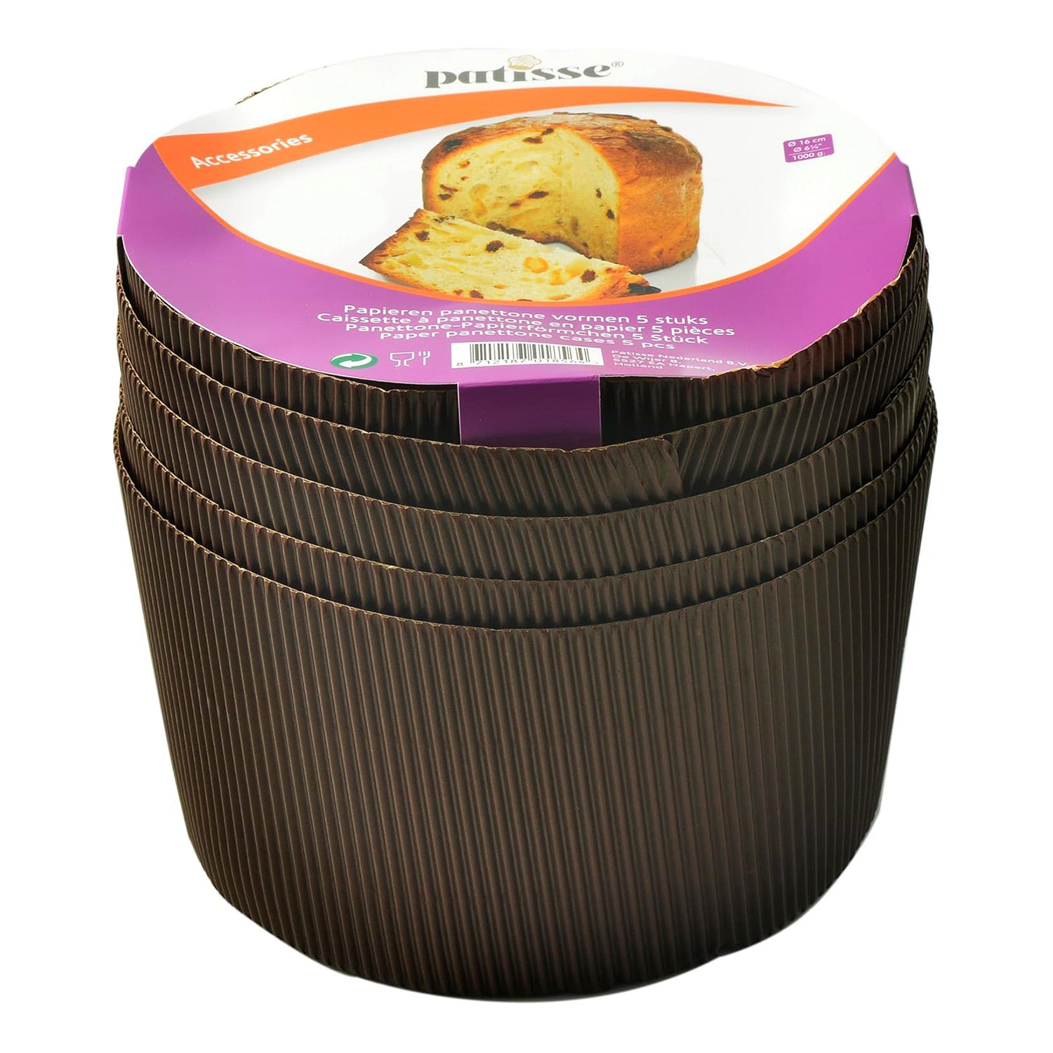 Set 5 hartii de copt pentru Panettone, 16 cm - PATISSE - Image 2