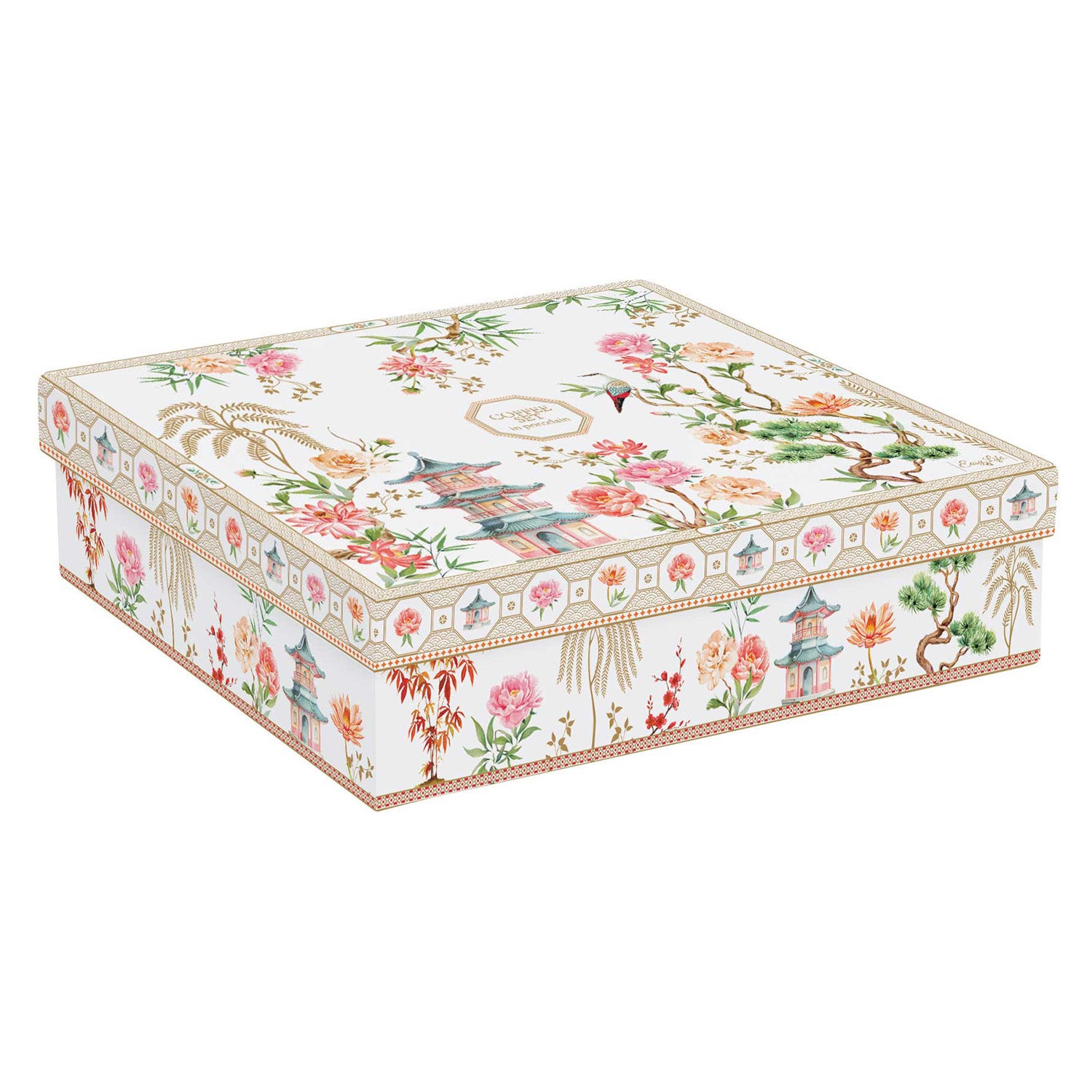 Set 6 cesti de cafea si farfurii, 100 ml, Jardins D'Orient - COOKSHOP SPECIALS