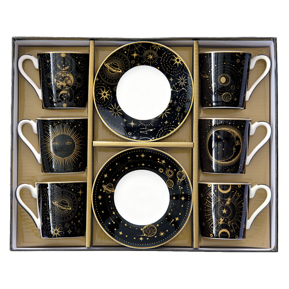 Set 6 cesti pentru espresso si fafurii, 100 ml, Celestial - COOKSHOP SPECIALS