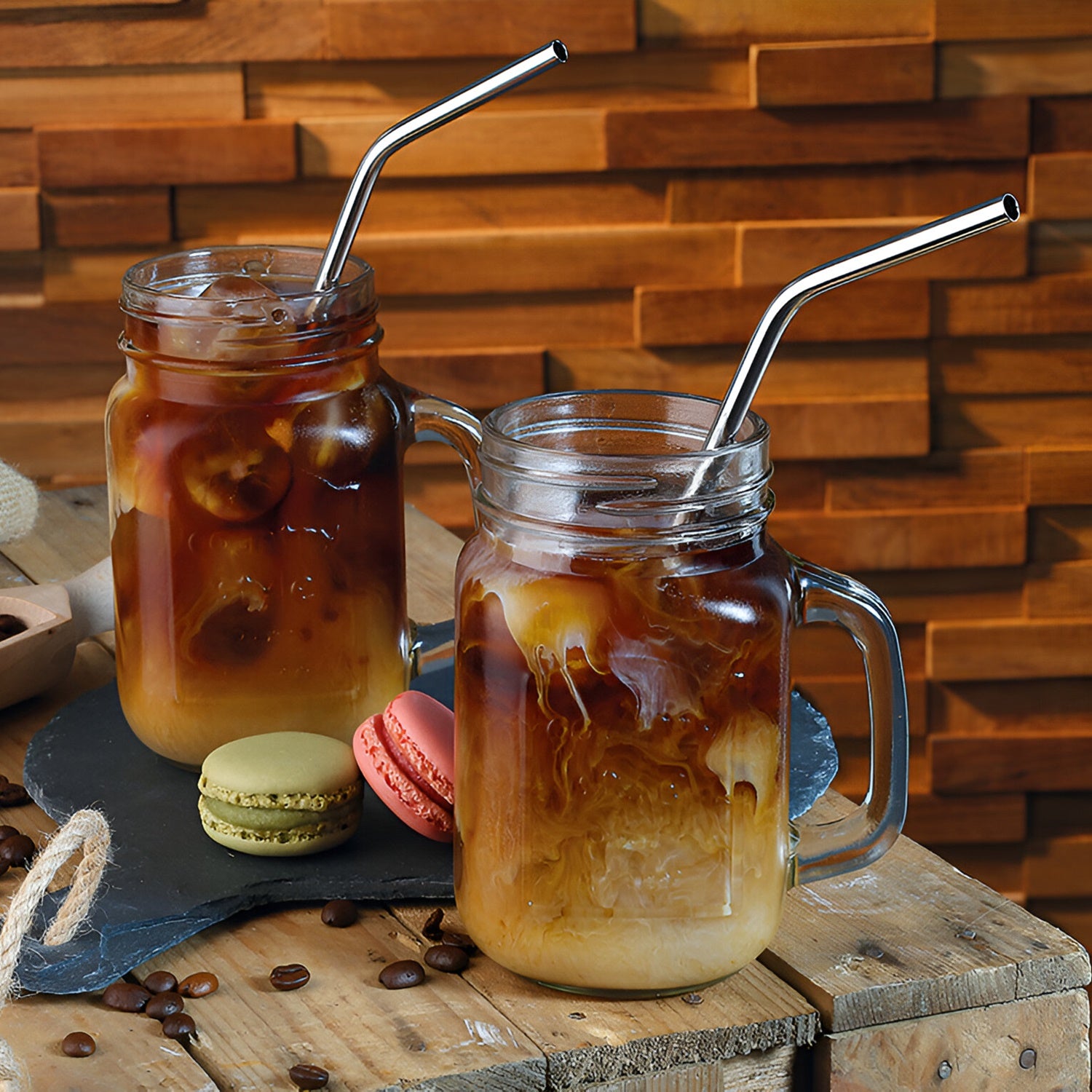 Set 6 paie din otel inoxidabil si perie de curatat, 26.5 cm - CILIO - Image 2