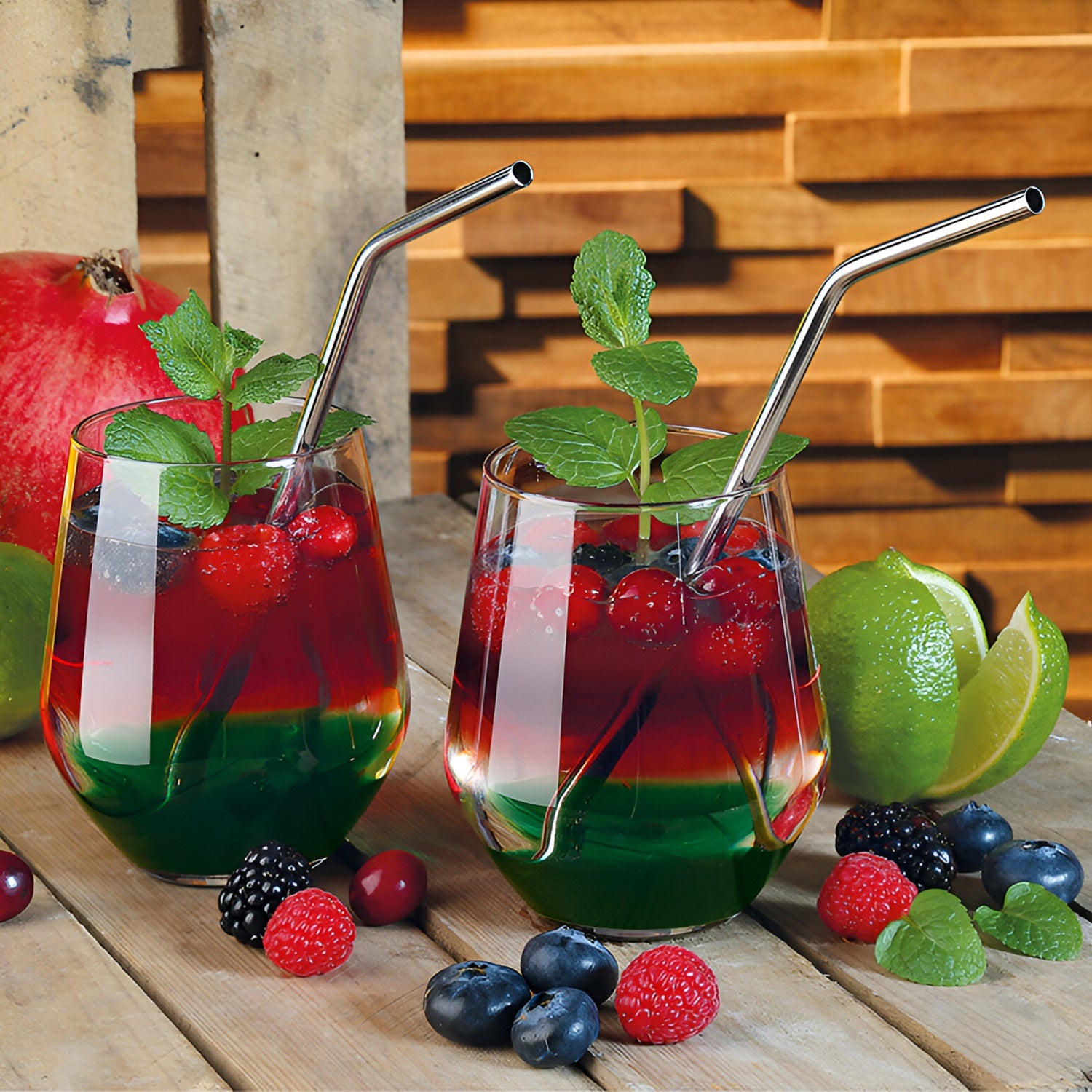 Set 6 paie din otel inoxidabil si perie de curatat, 26.5 cm - CILIO - Image 1