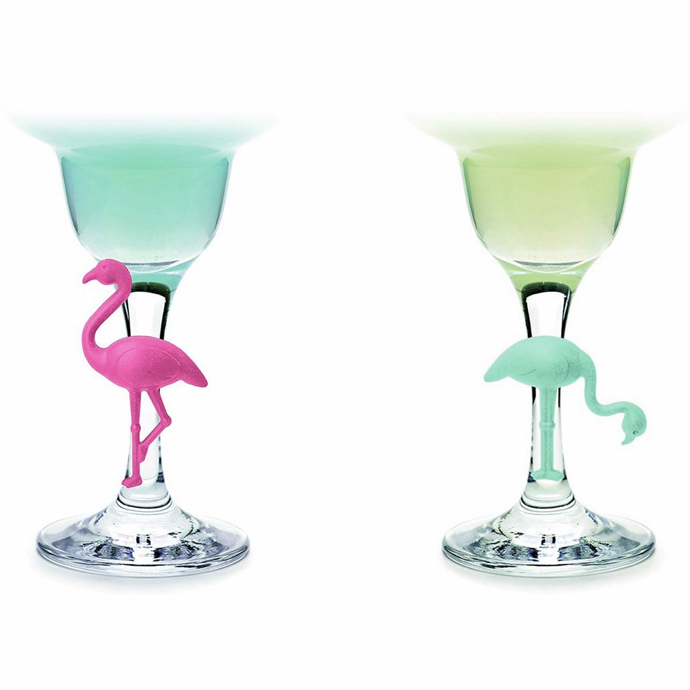 Set 8 markere pentru pahar Flamingo - VIN BOUQUET - Image 1