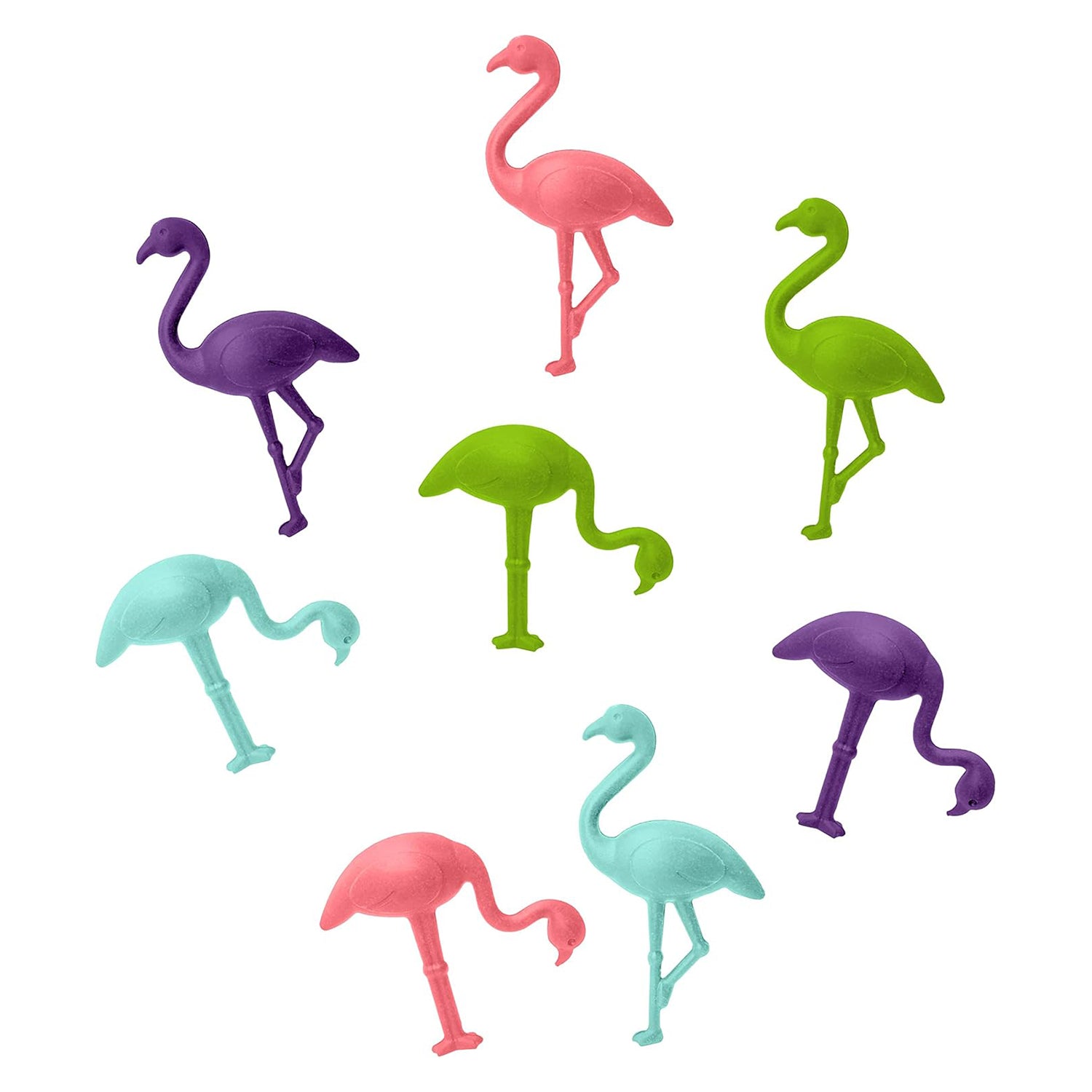 Set 8 markere pentru pahar Flamingo - VIN BOUQUET