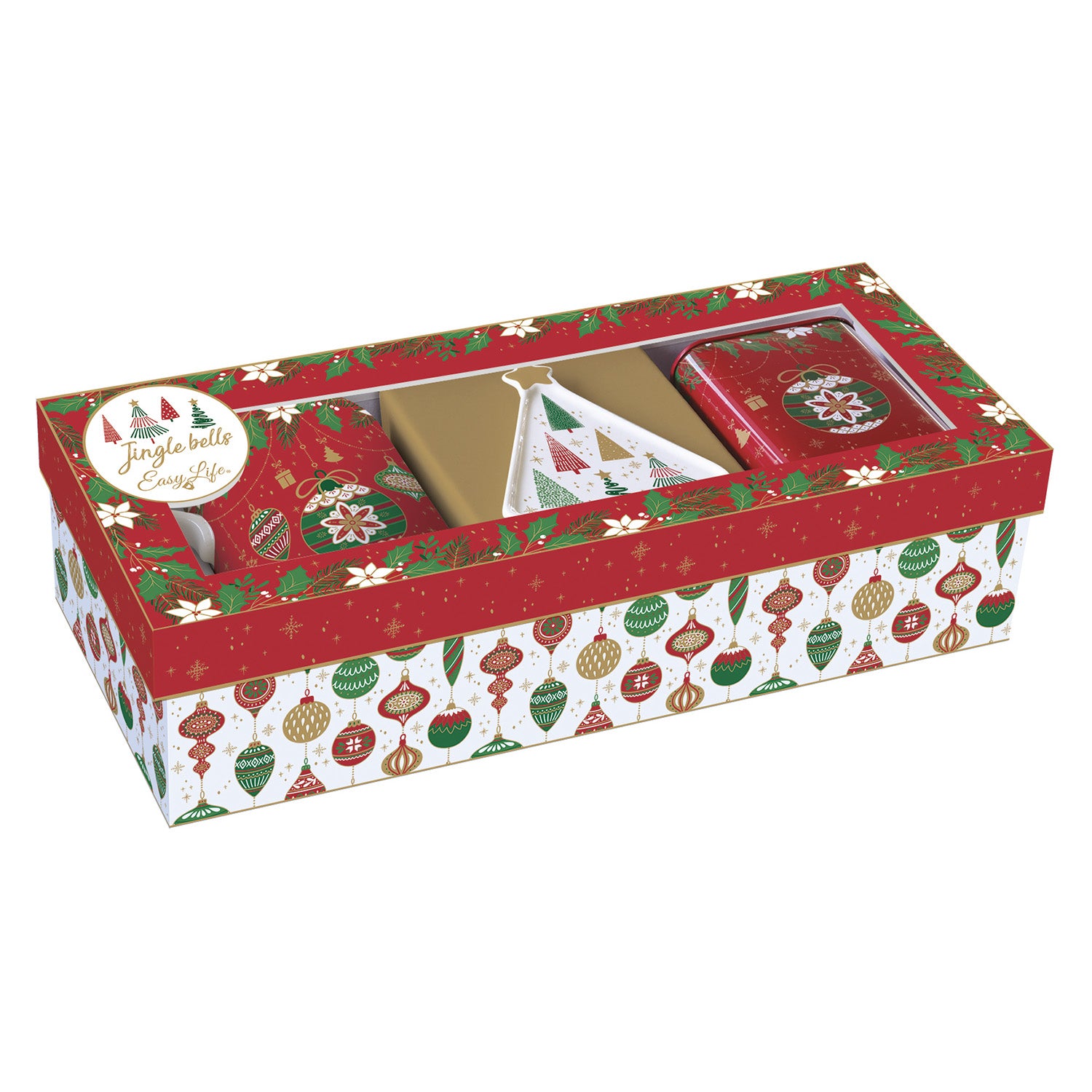 Set cana 350 ml, saculet ceai si cutie, Jingle Bells - SIMONA'S COOKSHOP - Image 2