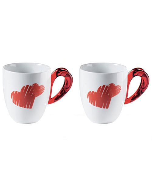 Set 2 cani din portelan, 250 ml, colectia Love - GUZZINI