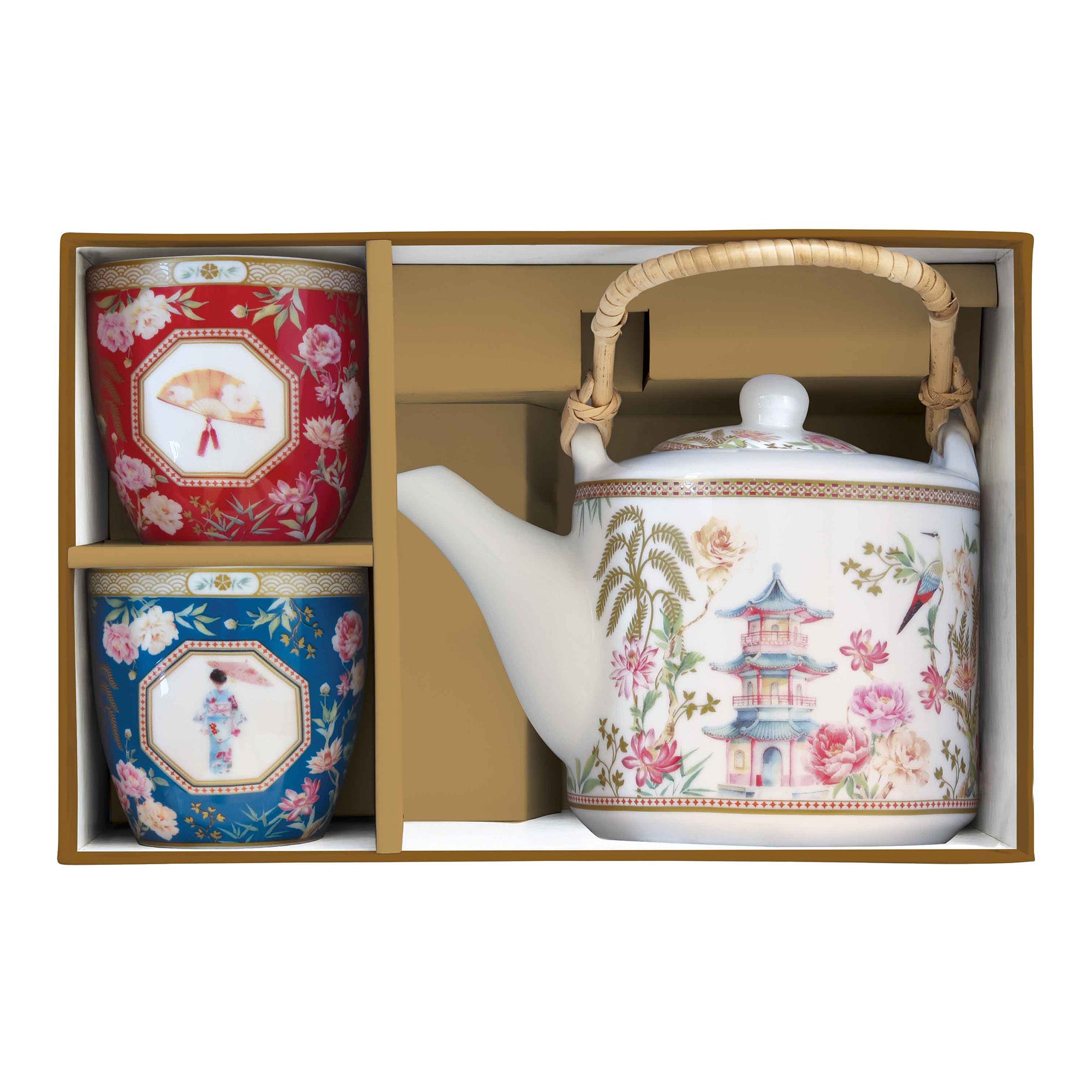 Set Ceainic si 2 cesti, 600 ml, Jardins D'Orient - COOKSHOP SPECIALS