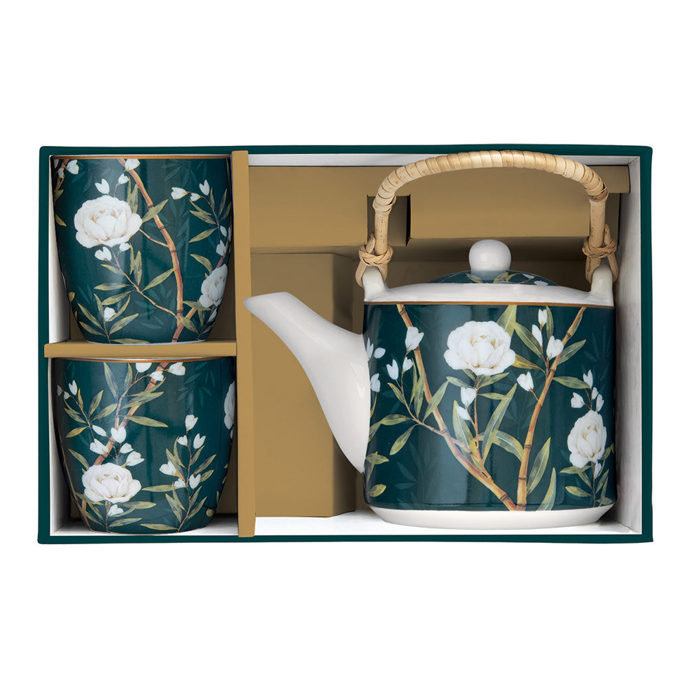 Set Ceainic si 2 cesti, 600 ml, Royal Peonies - COOKSHOP SPECIALS