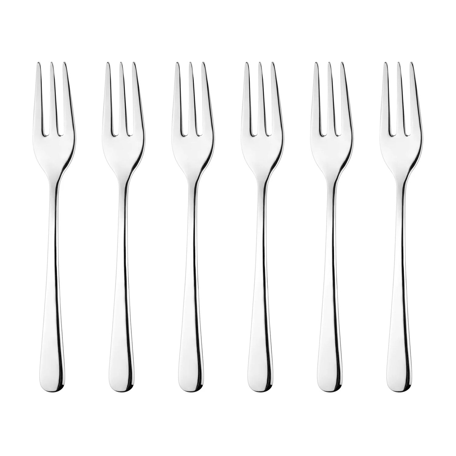 Set de 6 furculite pentru desert, inox, Zelda - GUZZINI