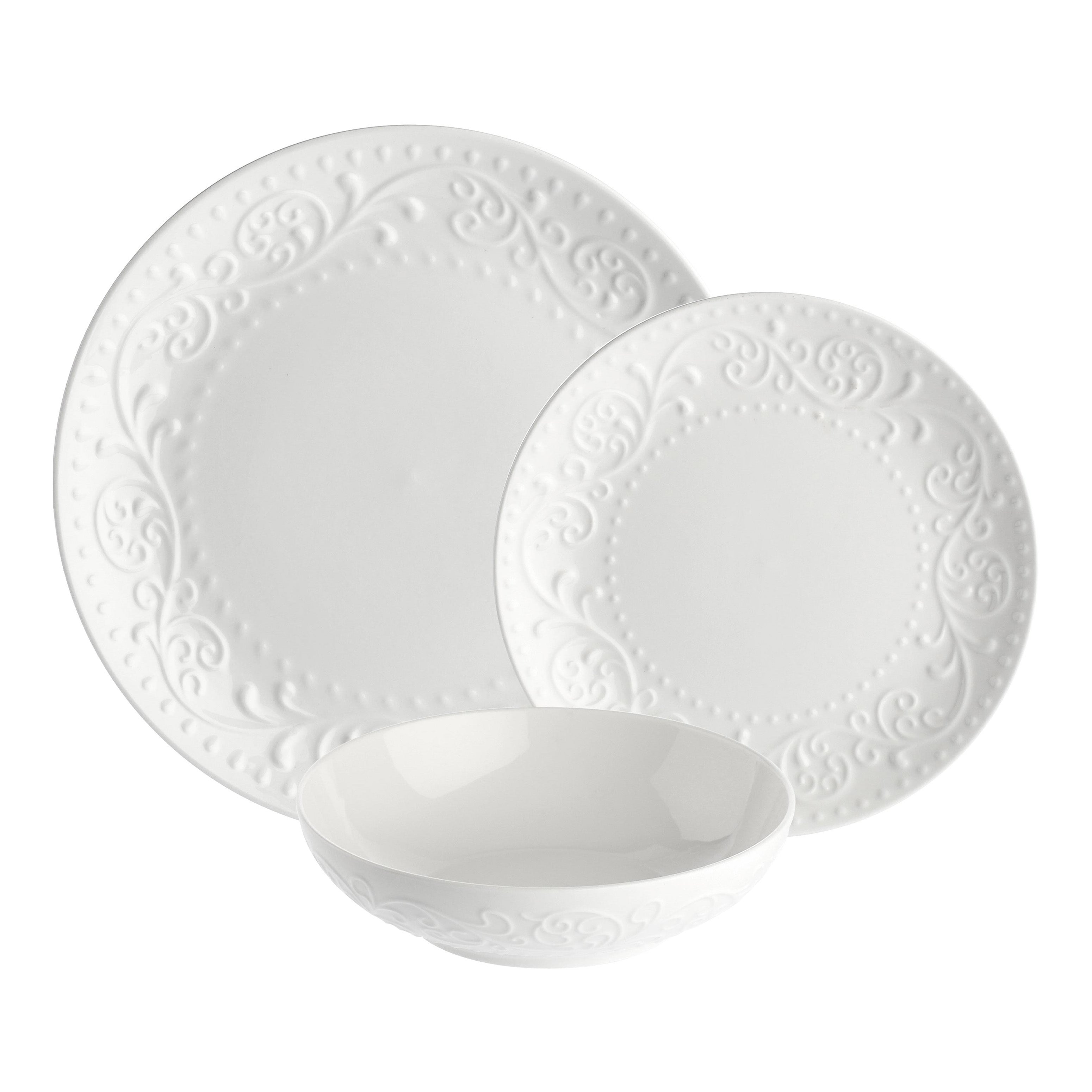 Set pentru cina, 18 piese, Sognante - LA PORCELLANA BIANCA
