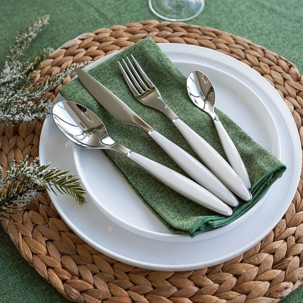 Set tacamuri 24 de piese, alb, Feeling - GUZZINI - Image 1