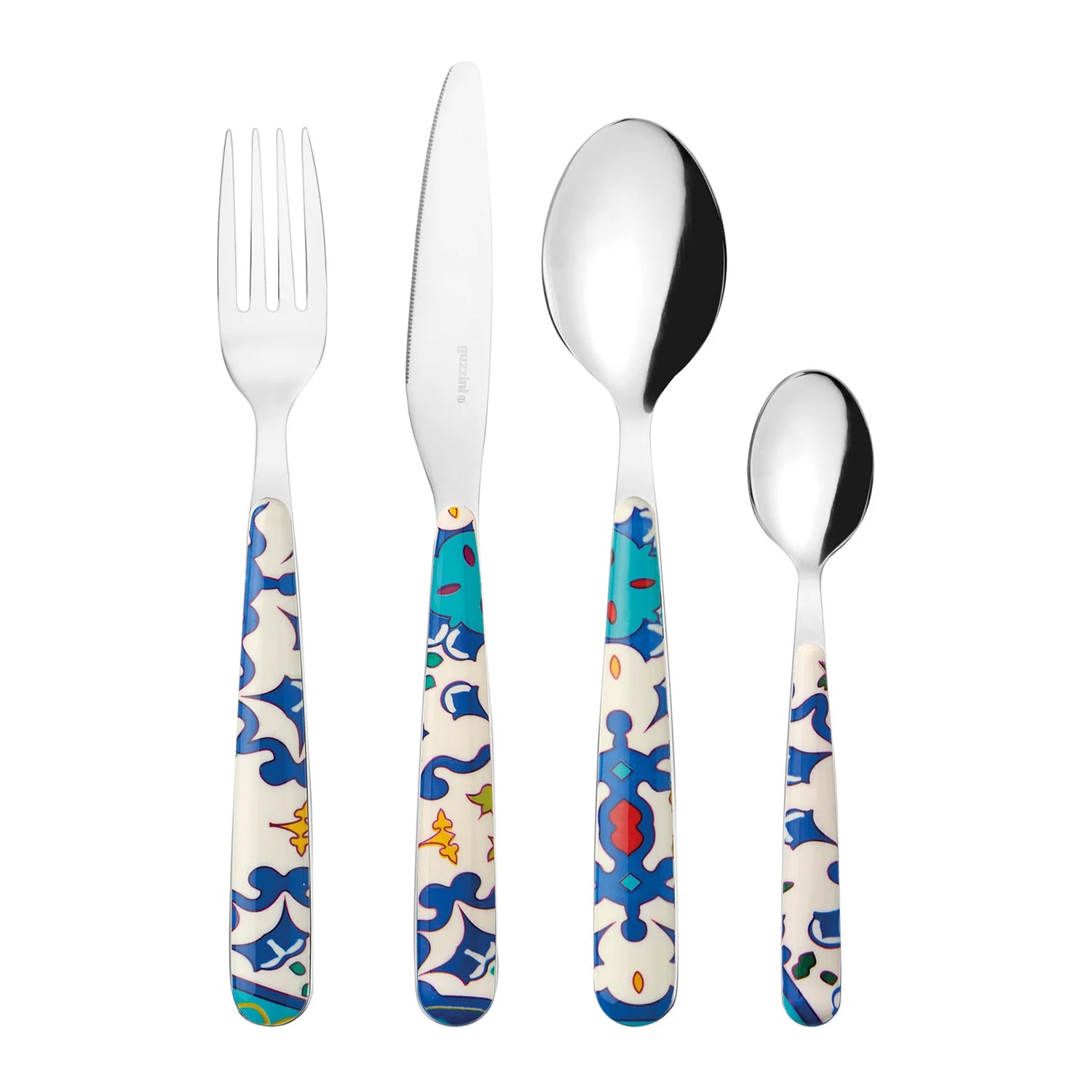 Set tacamuri 24 de piese, albastru, Flower&Lemon - GUZZINI