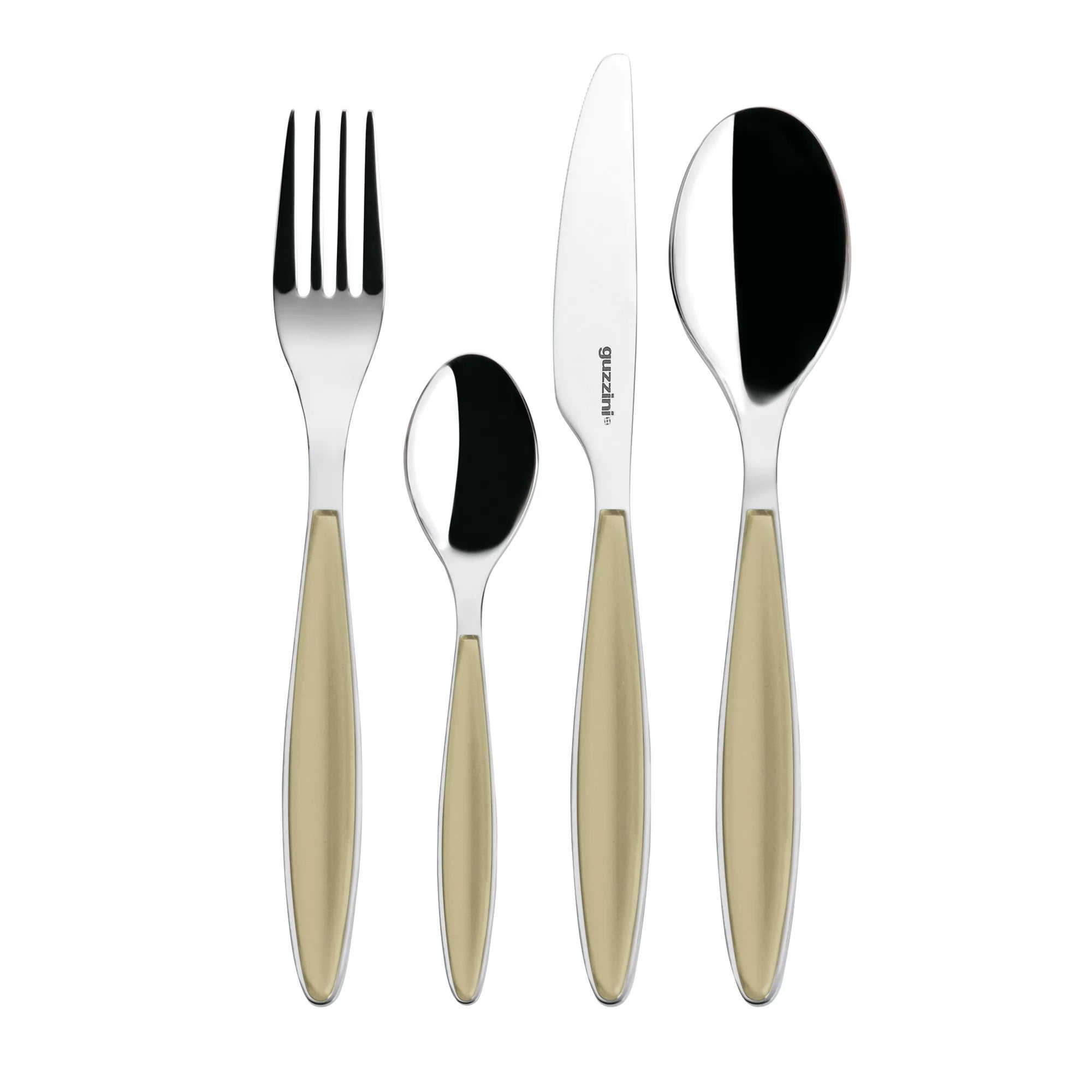 Set tacamuri 24 de piese, bej, Feeling - GUZZINI