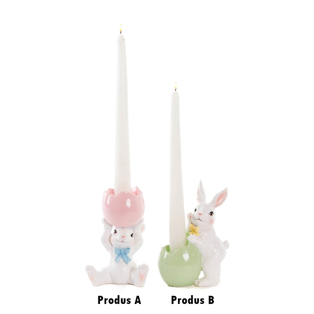 Sfesnic iepuras cu ou, roz/verde, 16 cm - COOKSHOP SPECIALS