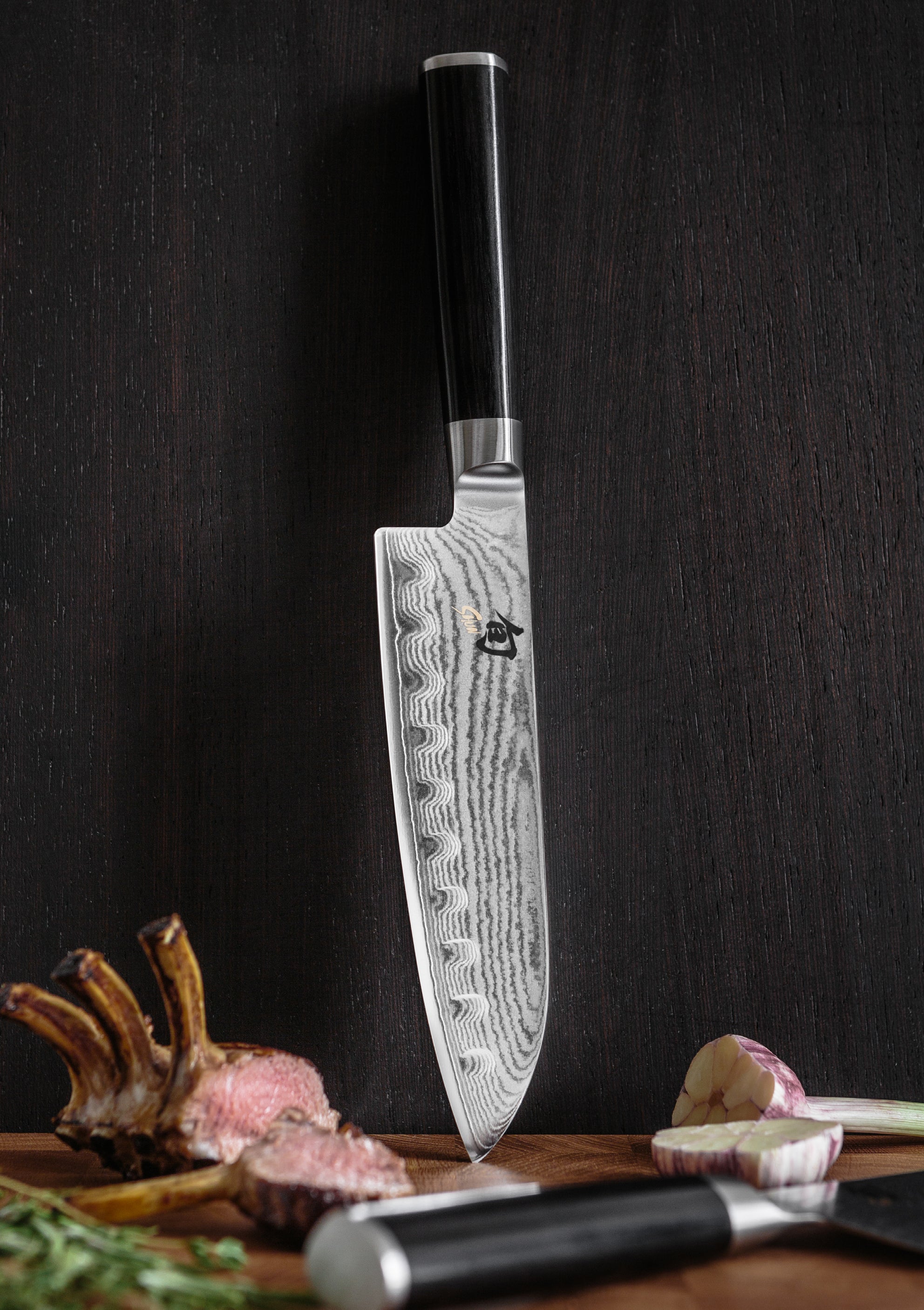 KAI Cutit Santoku, Shun Classic, Hollow Ground, 18 cm - Image 5