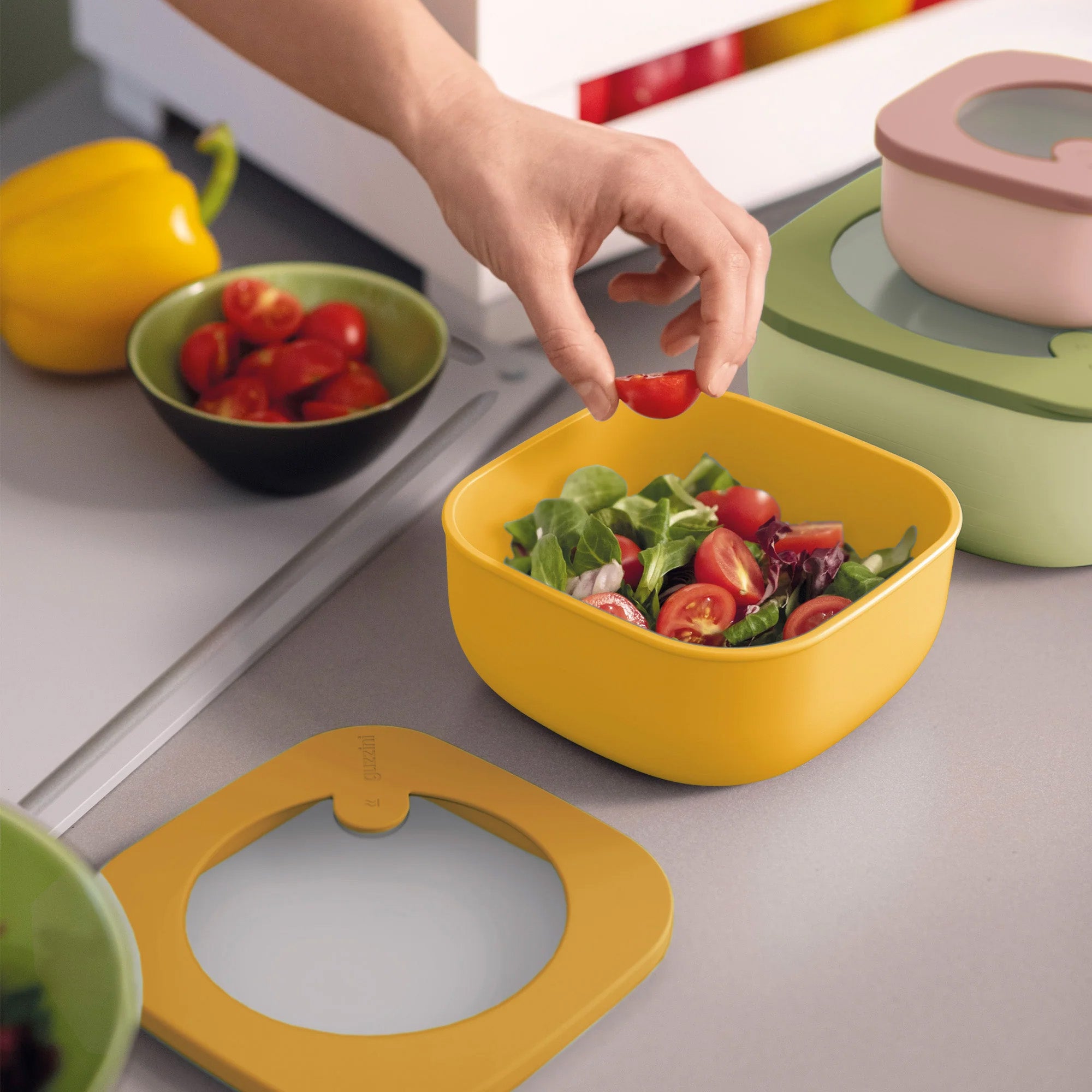 Cutie cu capac pentru depozitare, 750 ml, verde avocado, Store&More - GUZZINI - Image 6