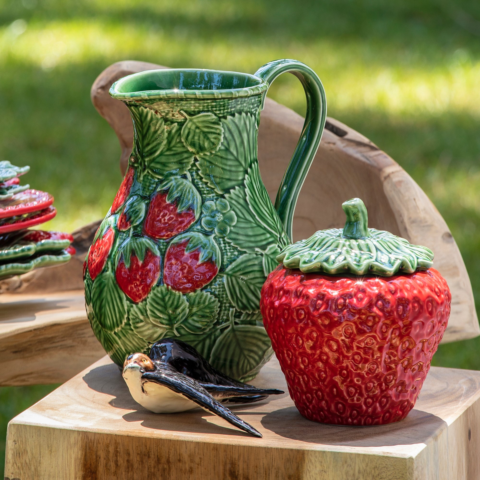 Supiera din ceramica, 13.5 cm, Strawberries - BORDALLO PINHEIRO - Image 1