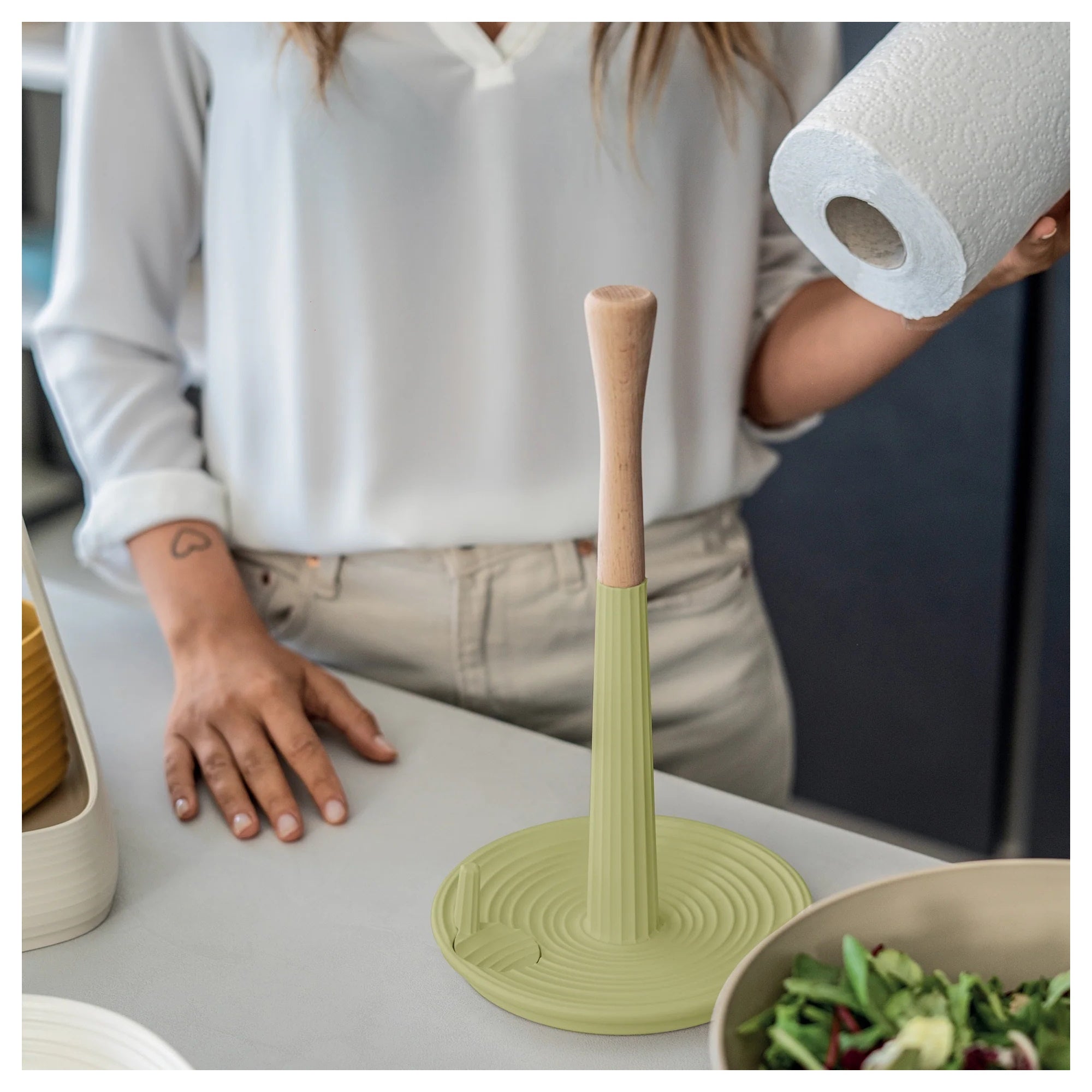 Suport pentru hartie, verde, colectia Tierra - GUZZINI - Image 1