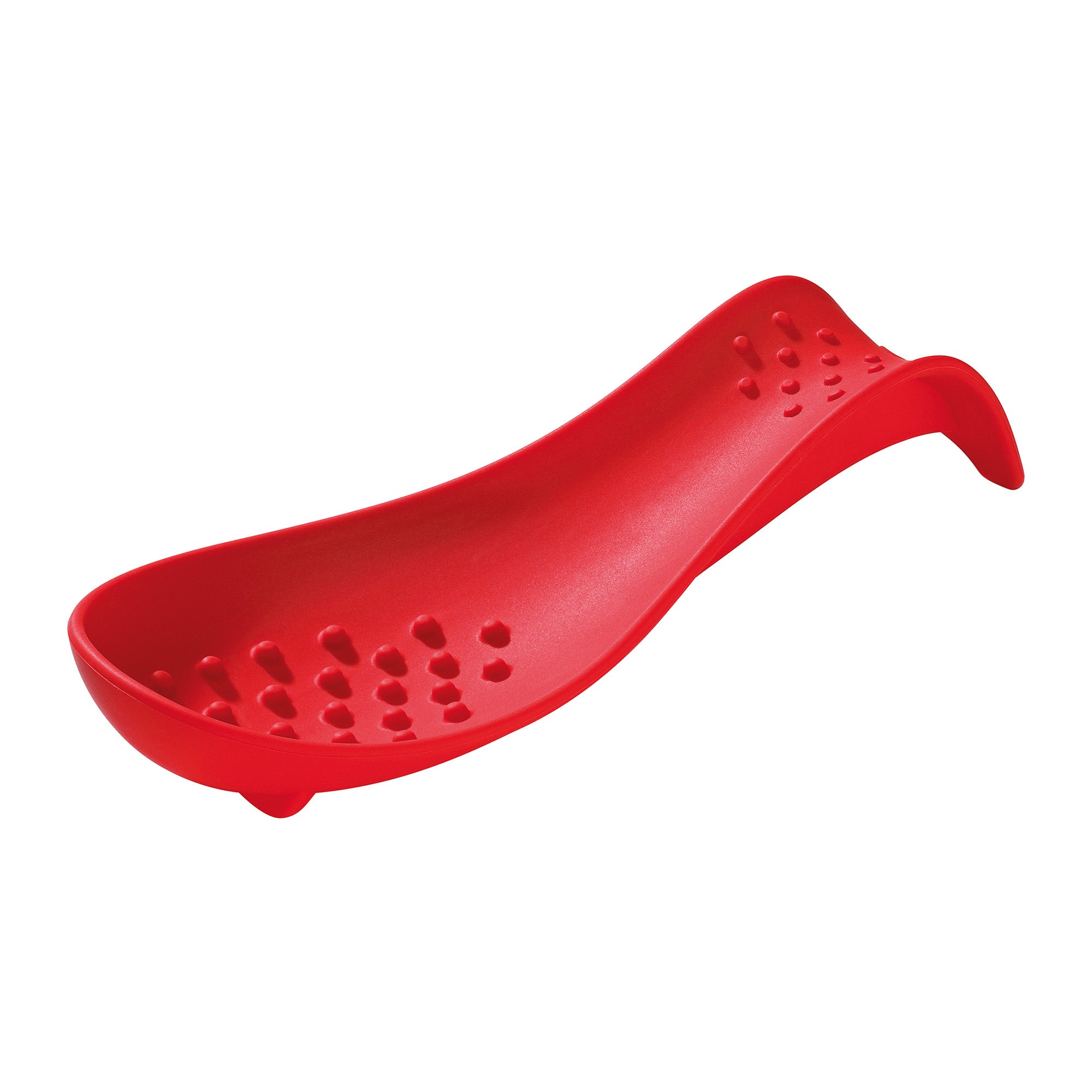 Suport pentru lingura de gatit, silicon, rosu, Trend - KUCHENPROFI
