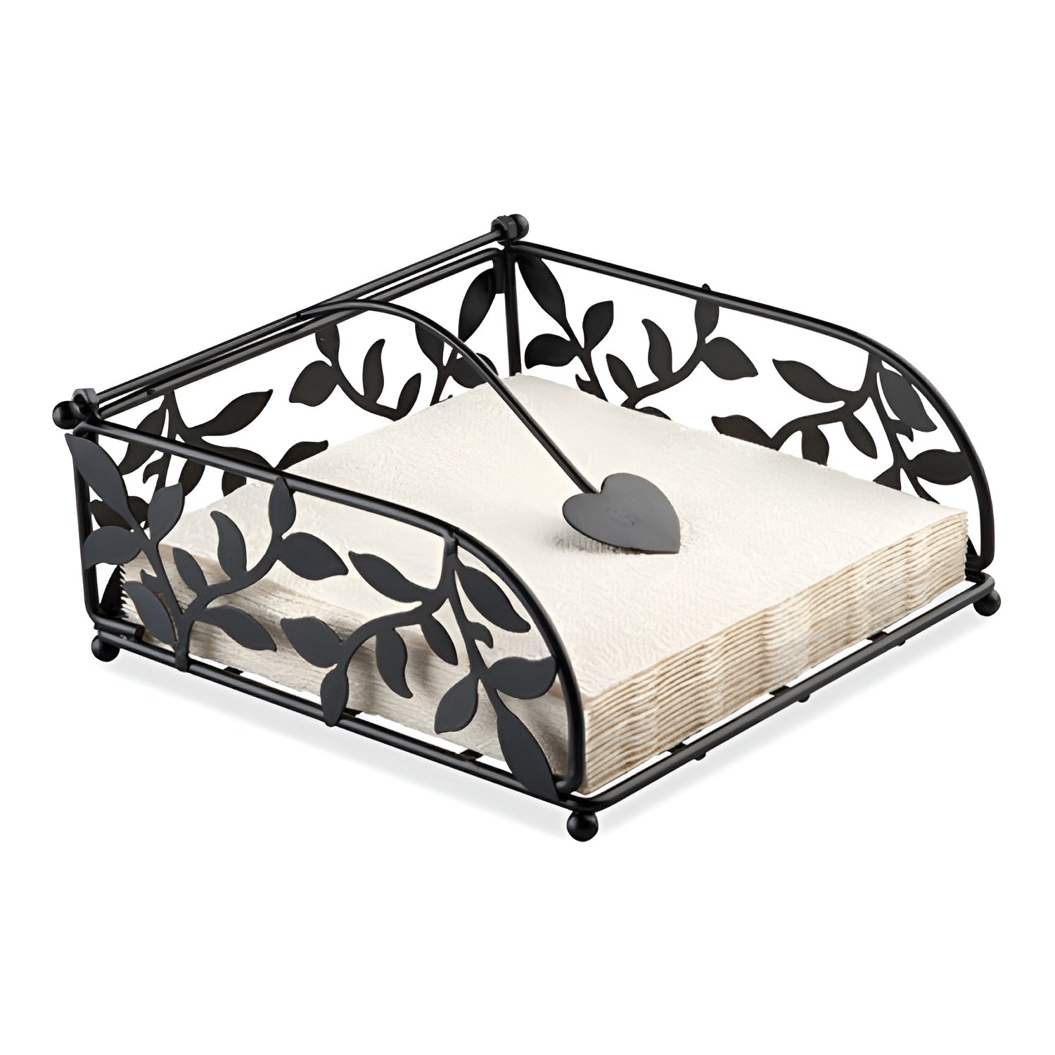 Suport pentru servetele, negru, Branch - AMBIENTE