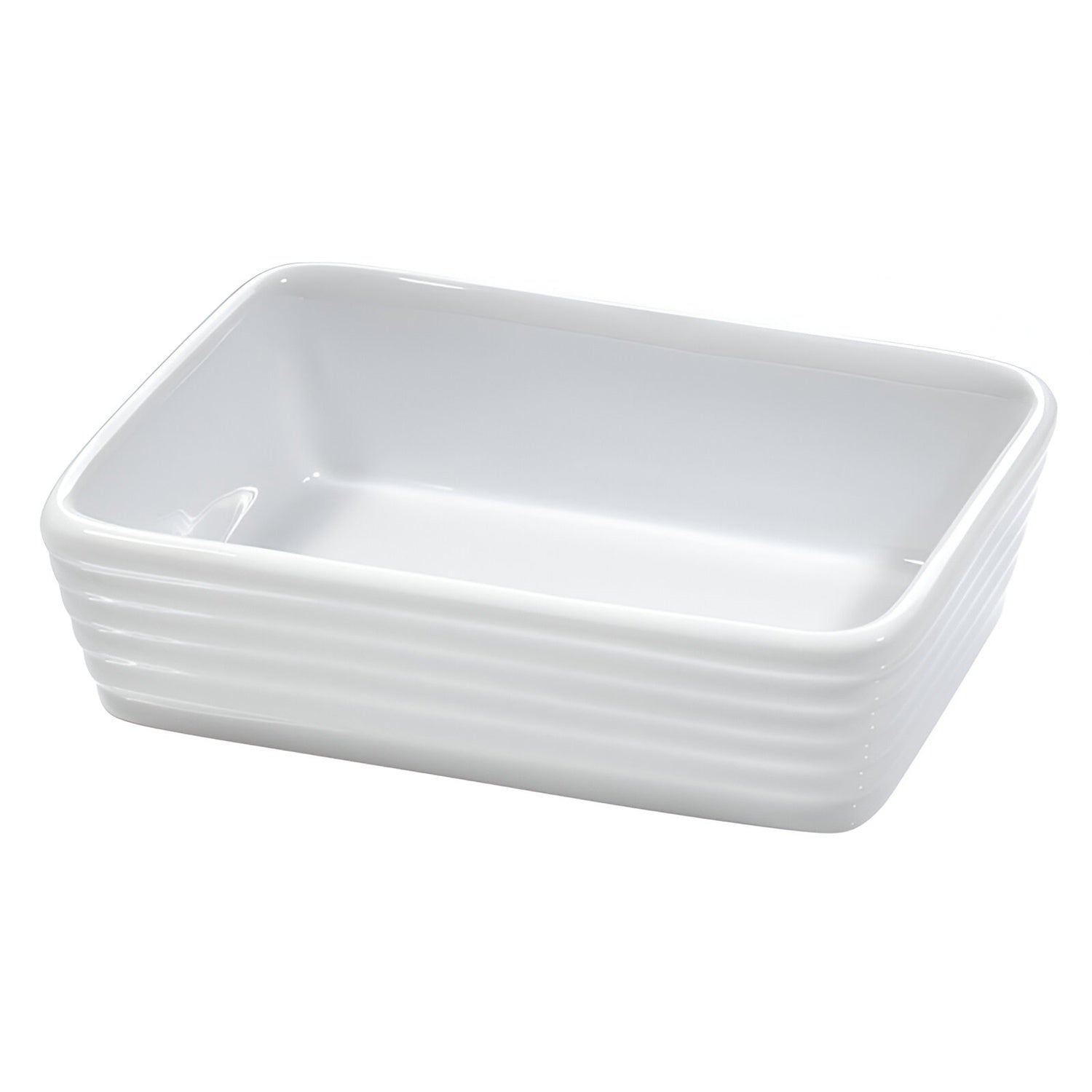 Tava dreptunghiulara pentru cuptor, portelan, 12x8cm, colectia Burgund - KUCHENPROFI