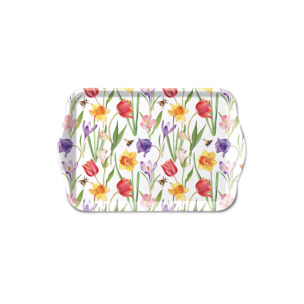 Tava pentru servire, 13x21 cm, Flowers in Spring - AMBIENTE
