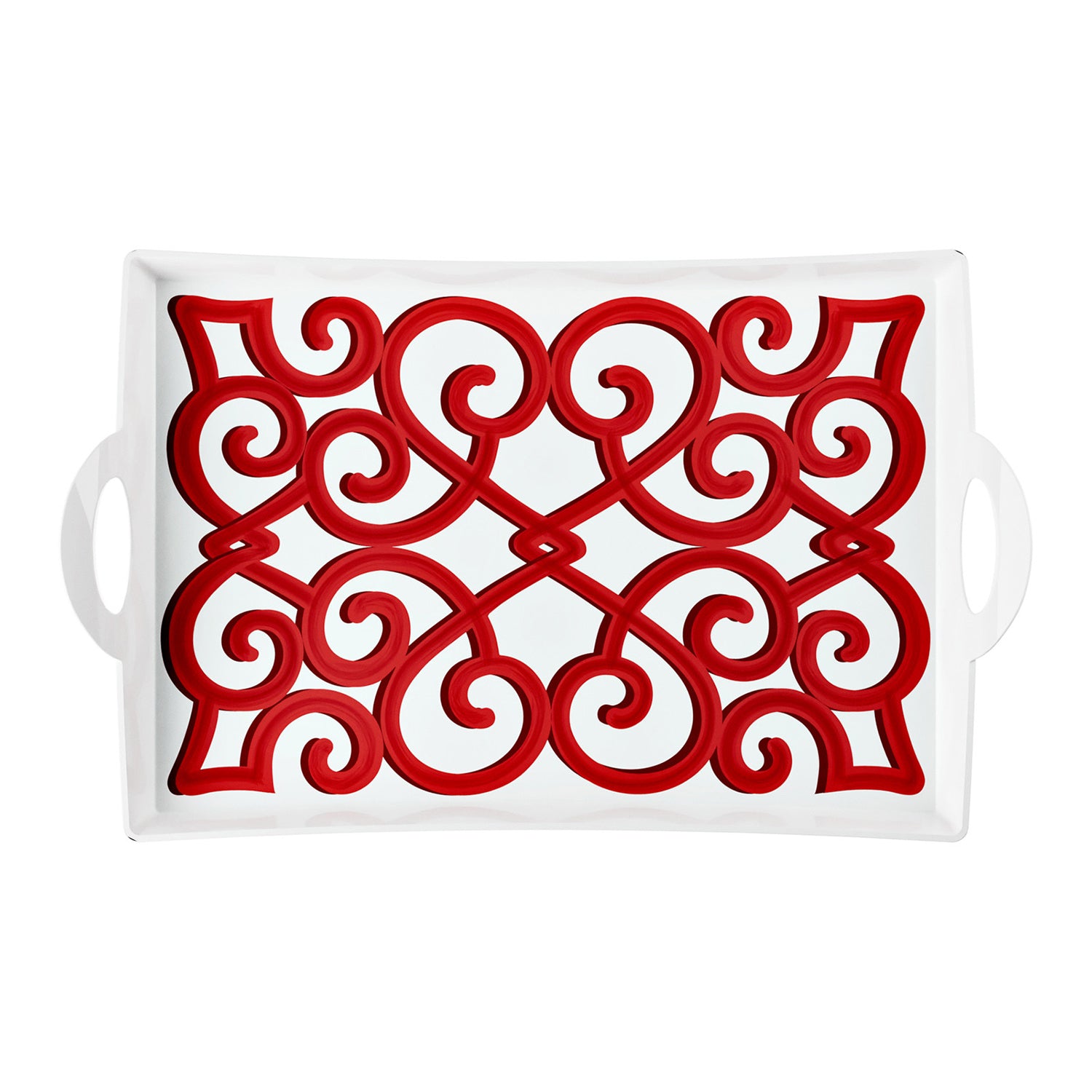 Tava pentru servire, melamina, rosu, 54x33 cm, Harmonia - GUZZINI