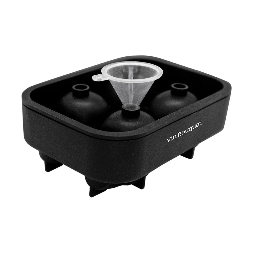 Tavita pentru 4 cuburi de gheata, silicon, Skull - VIN BOUQUET