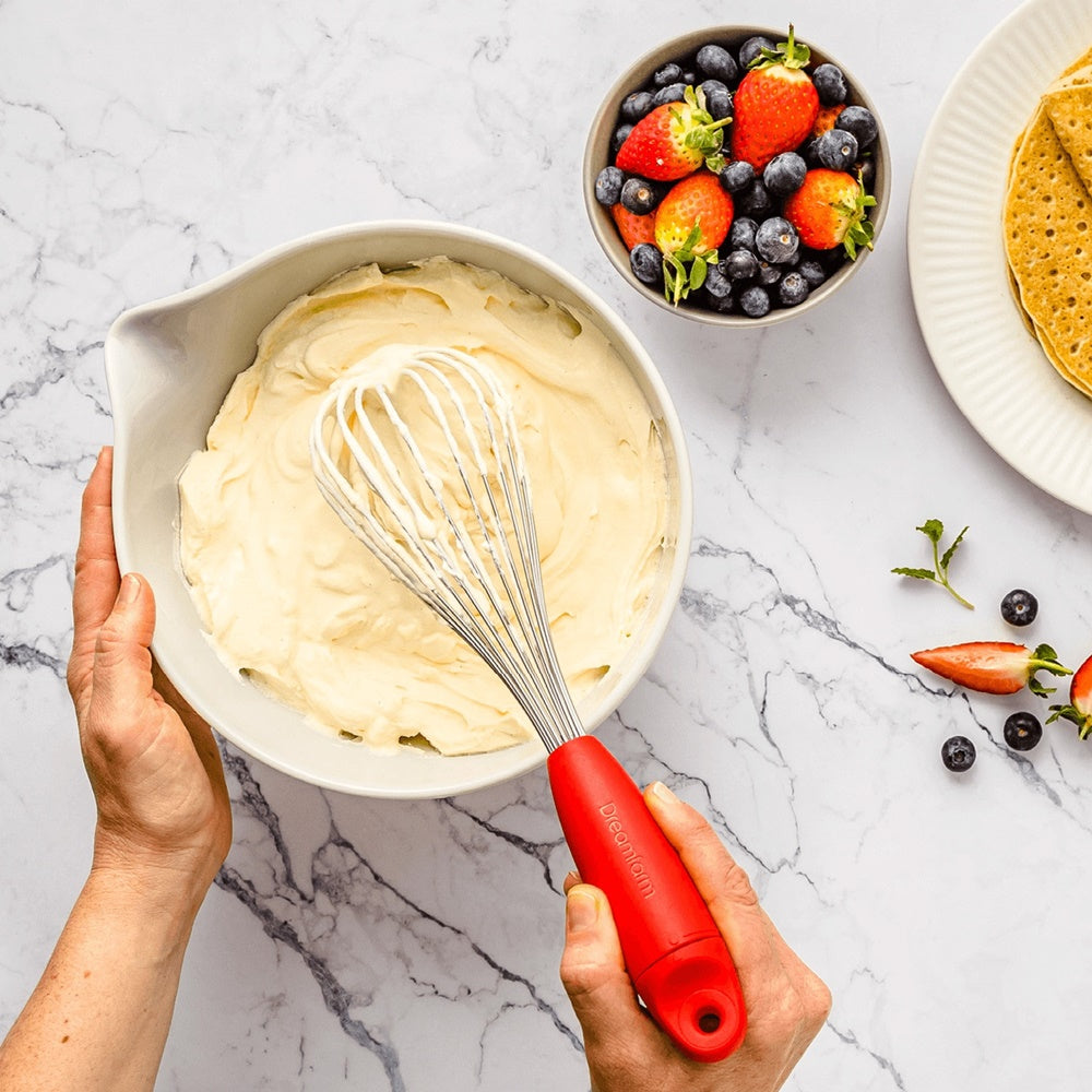 Tel pliabil din otel inoxidabil, rosu, Mini Flisk - DREAMFARM - Image 4