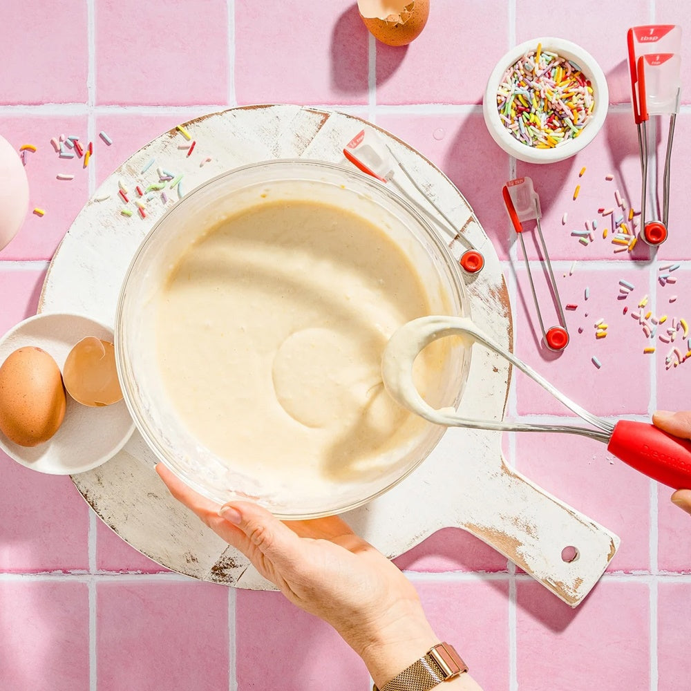 Tel pliabil din otel inoxidabil, rosu, Mini Flisk - DREAMFARM - Image 3