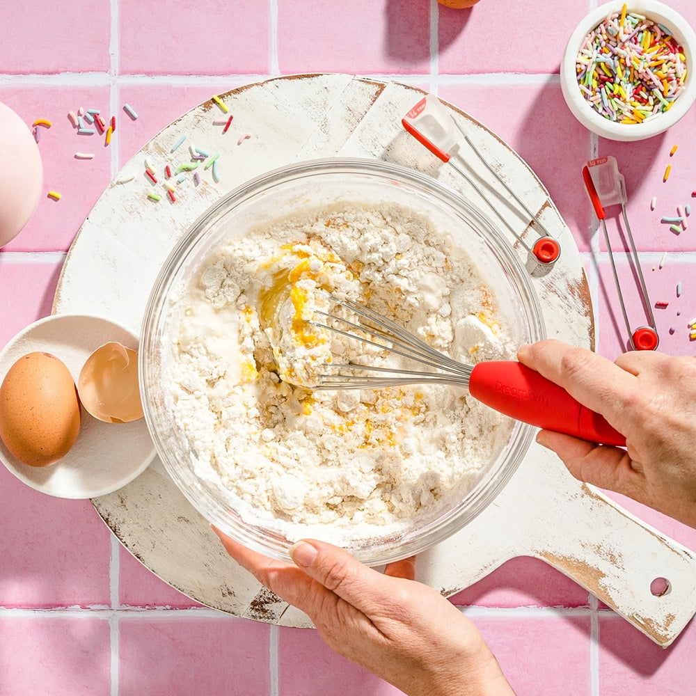 Tel pliabil din otel inoxidabil, rosu, Mini Flisk - DREAMFARM - Image 1