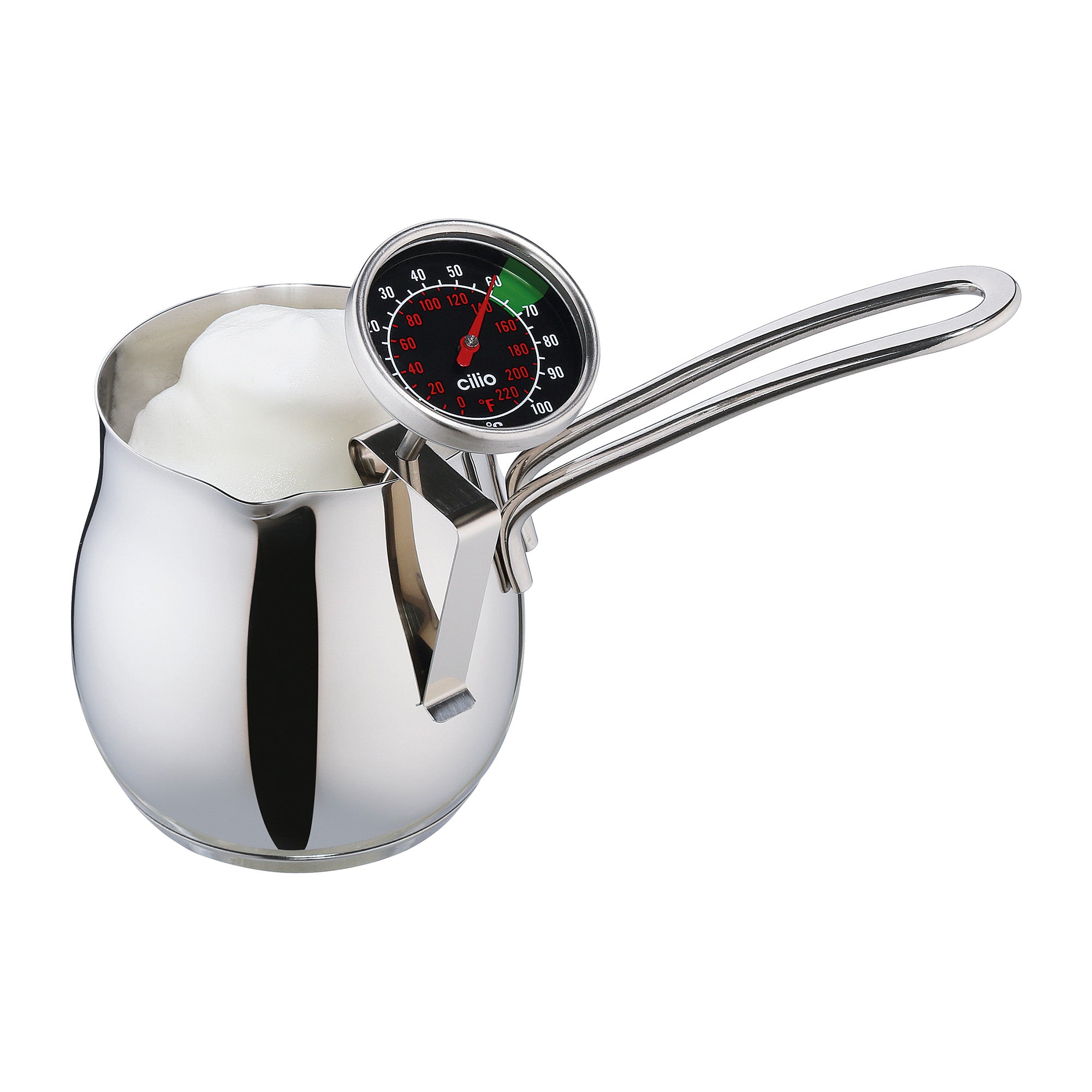 Termometru pentru lapte, otel inoxidabil, 14 cm - CILIO