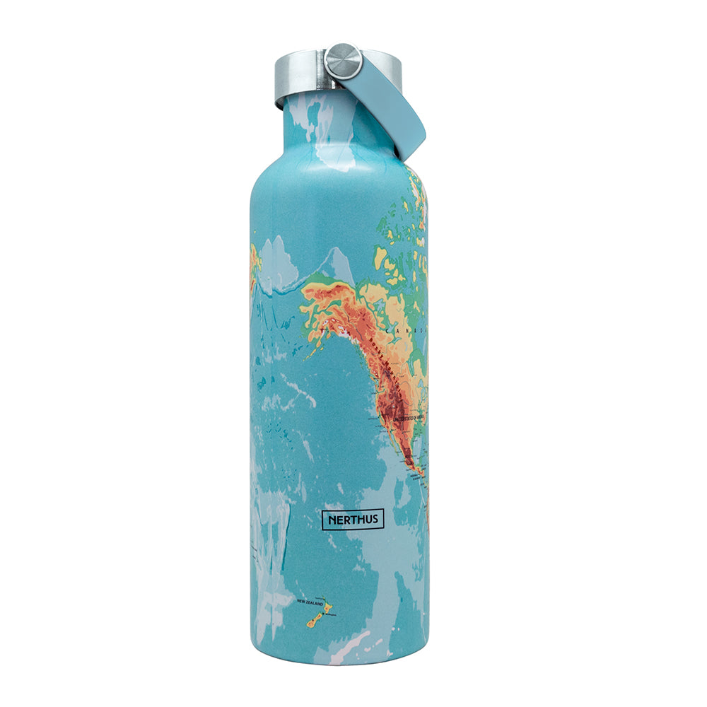 Termos cu pereti dubli, otel inoxidabil, 750 ml, World Map - VIN BOUQUET