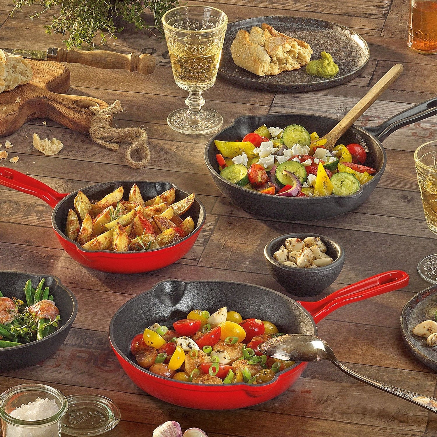 Tigaie din fonta, 20 cm, neagra, Provence - KUCHENPROFI - Image 2