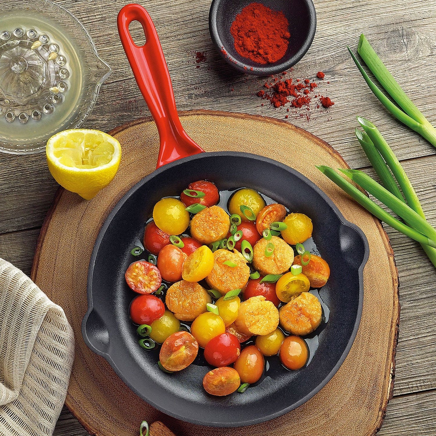 Tigaie din fonta, 20 cm, neagra, Provence - KUCHENPROFI - Image 1