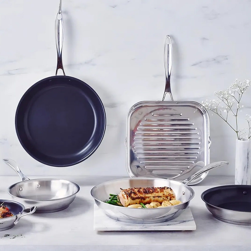 Tigaie grill din otel inoxidabil, 26 cm, Chef - BEKA - Image 2