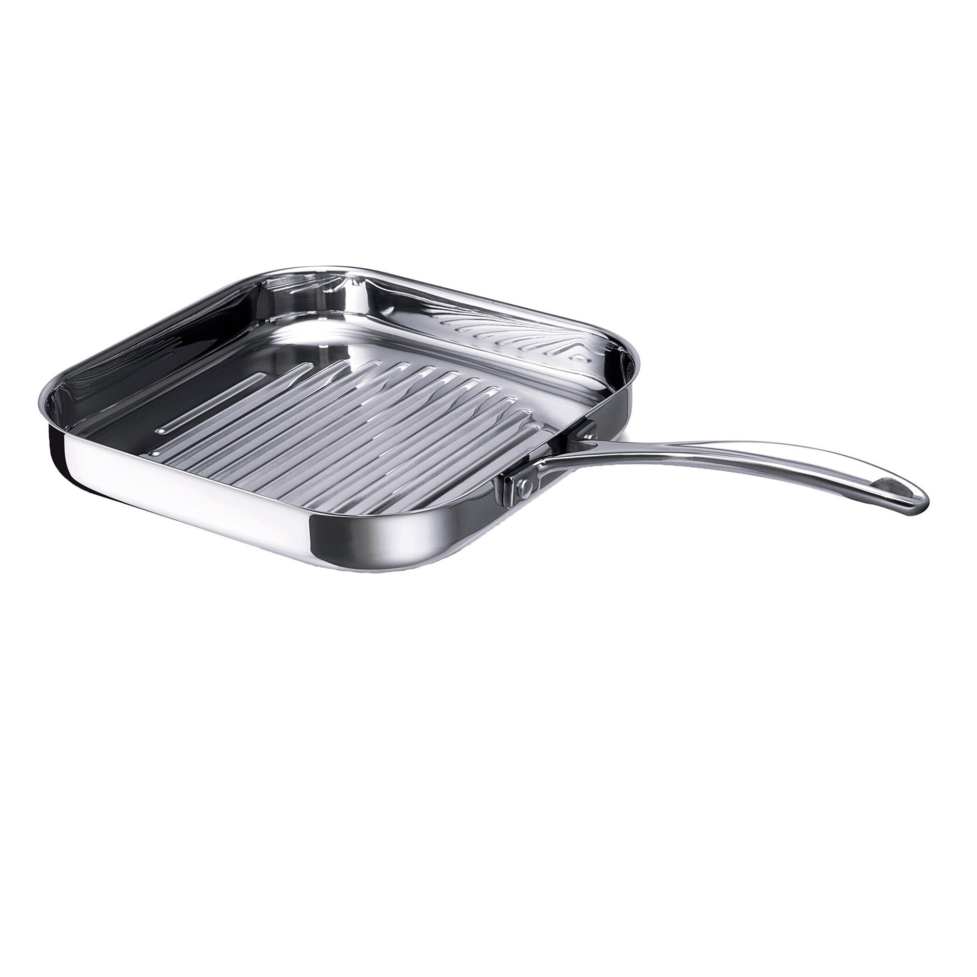 Tigaie grill din otel inoxidabil, 26 cm, Chef - BEKA