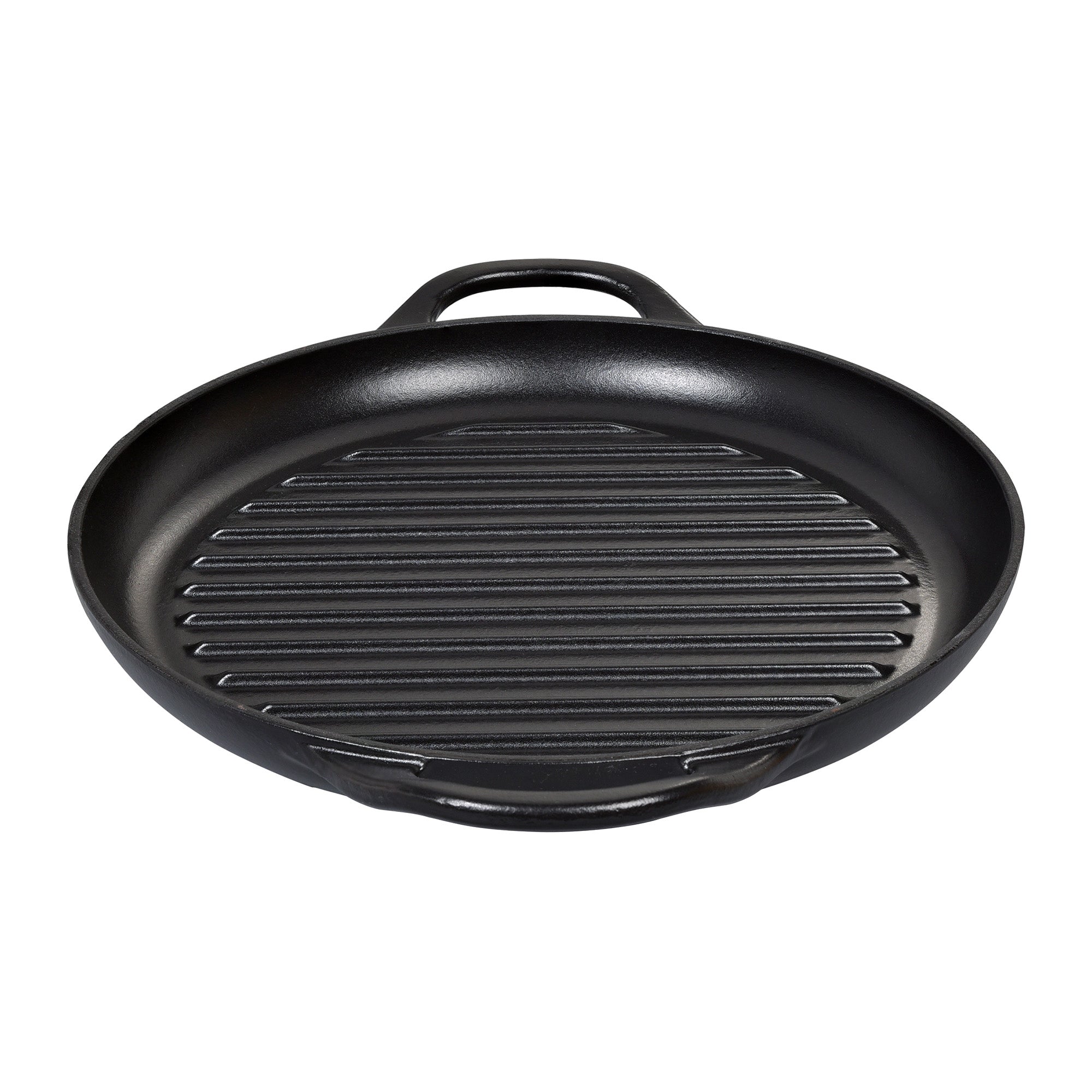 Tigaie grill rotunda, fonta, negru, 30 cm, Provence - KUCHENPROFI