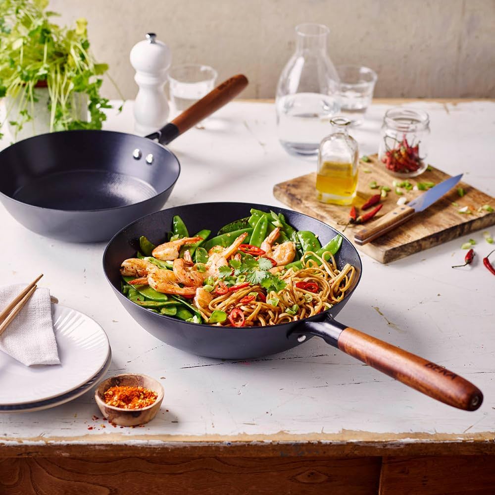 Tigaie wok ceramica non-aderenta, 24 cm, Mandala - BEKA - Image 1